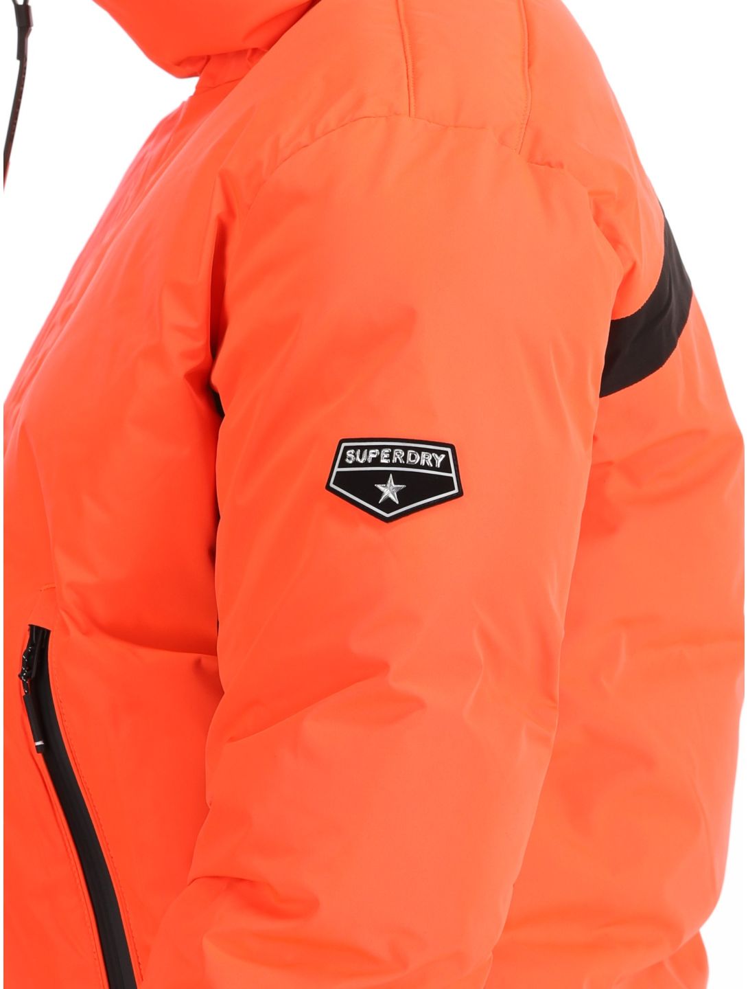 Superdry, Ski Slalom Puffer chaqueta de esquí mujeres Volcanic Coral rosa 