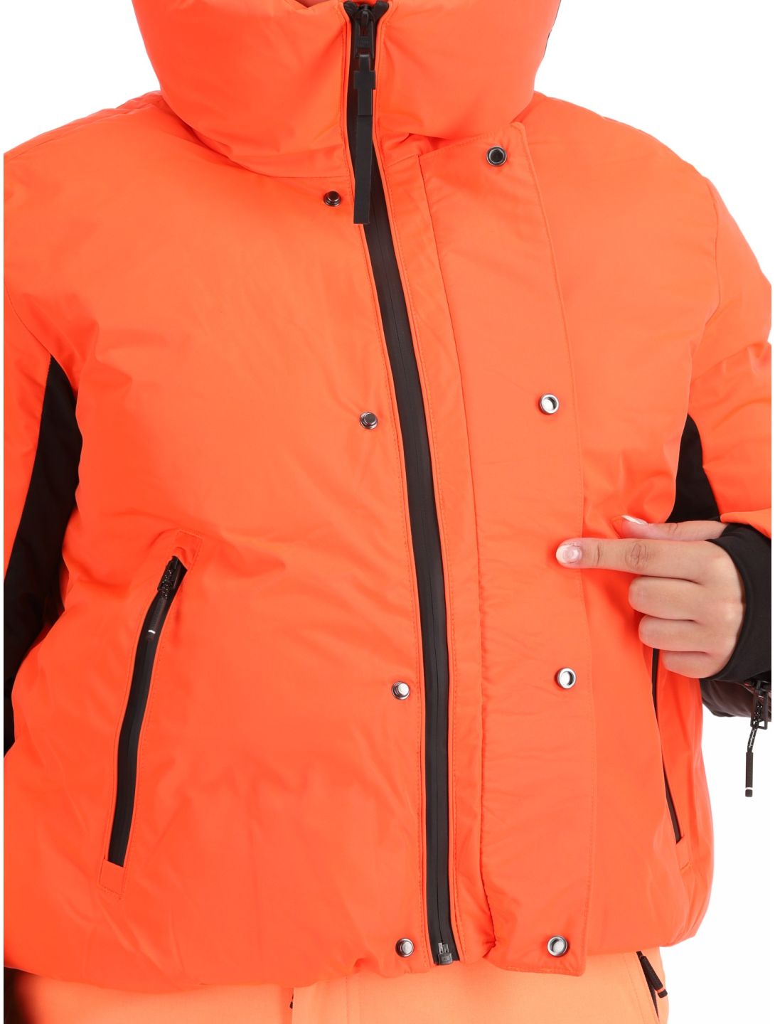 Superdry, Ski Slalom Puffer chaqueta de esquí mujeres Volcanic Coral rosa 