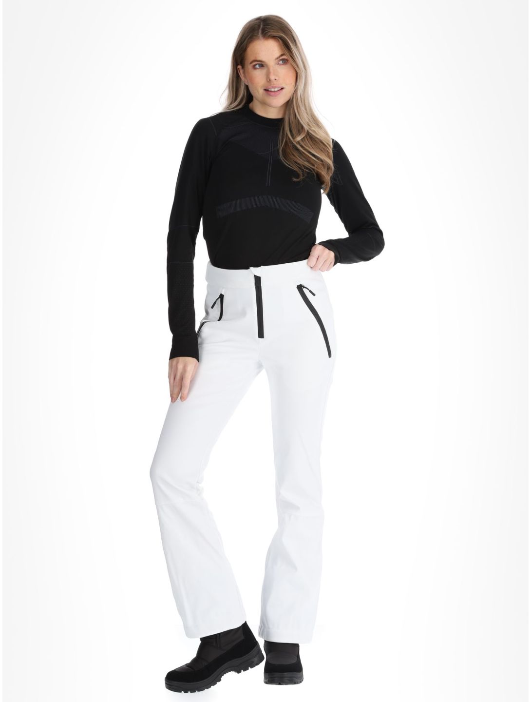 Superdry, Ski Softshell Slim pantalones de esquí softshell mujeres Optic blanco 