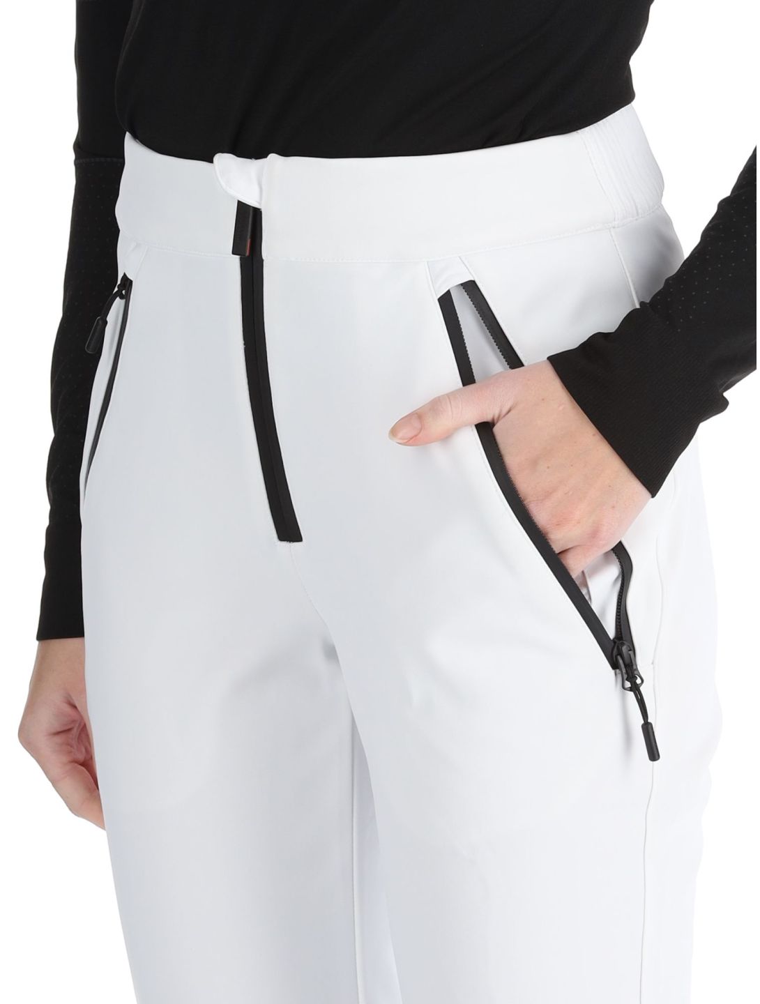 Superdry, Ski Softshell Slim pantalones de esquí softshell mujeres Optic blanco 