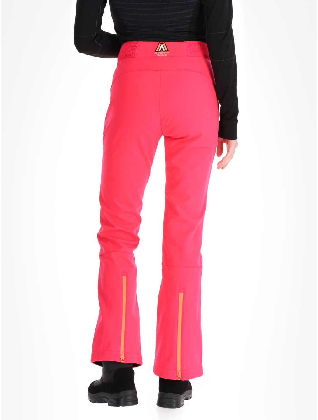 Superdry, Ski Softshell Slim pantalones de esquí softshell mujeres Hyper Fire Pink rosa 