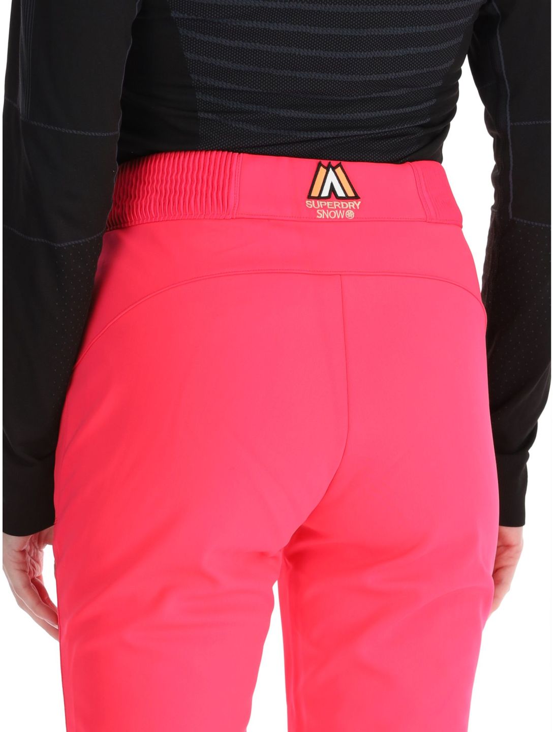 Superdry, Ski Softshell Slim pantalones de esquí softshell mujeres Hyper Fire Pink rosa 