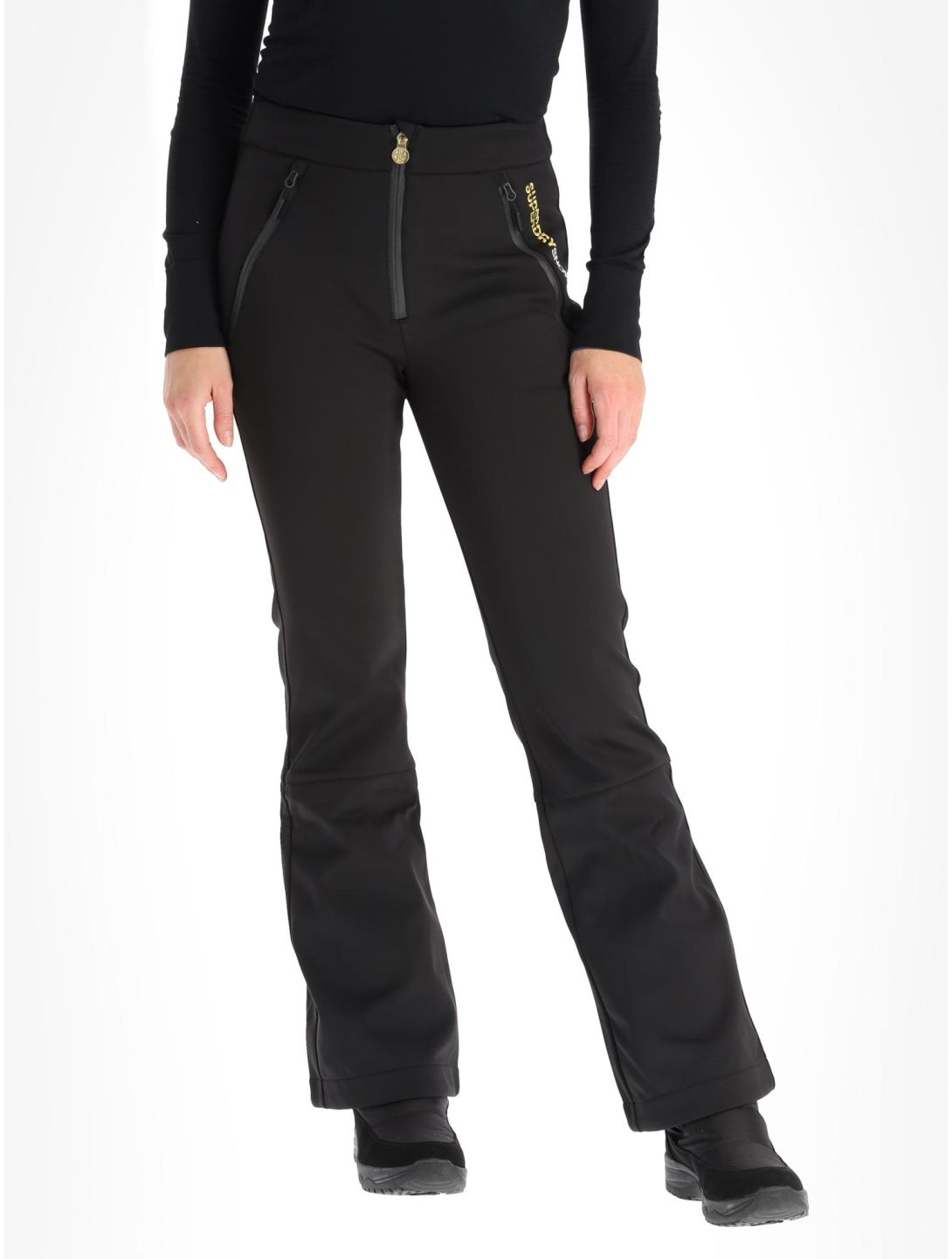 Superdry, Ski Softshell Slim pantalones de esquí softshell mujeres Black negro 