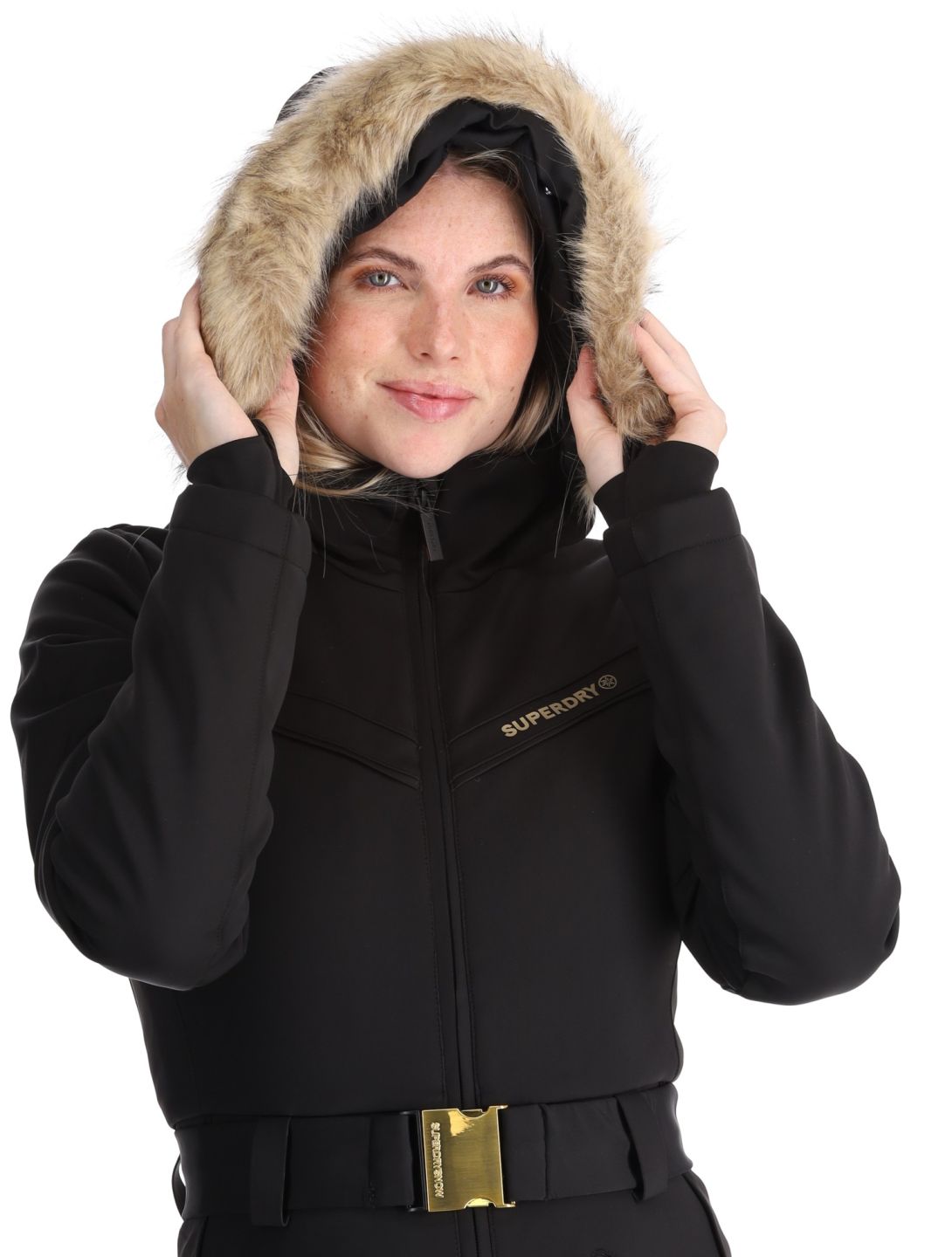 Superdry, Ski Suit ropa del mono mujeres Black negro 