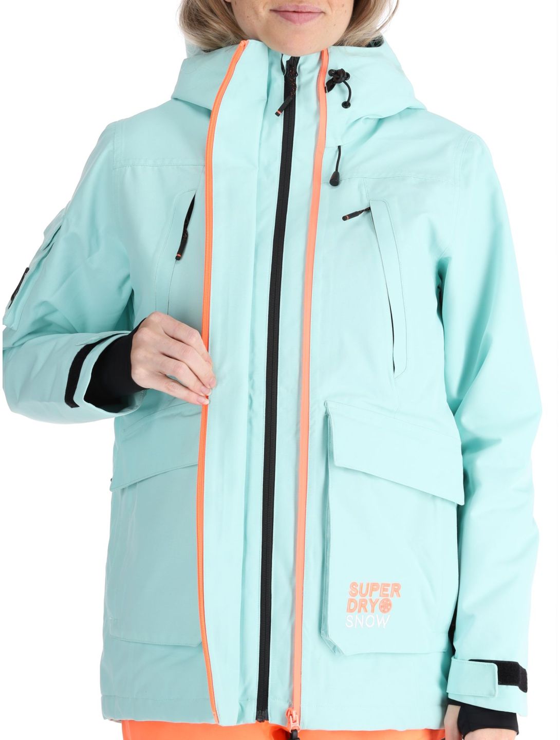 Superdry, Ski Ultimate Rescue chaqueta de esquí mujeres Cali Blue azul 