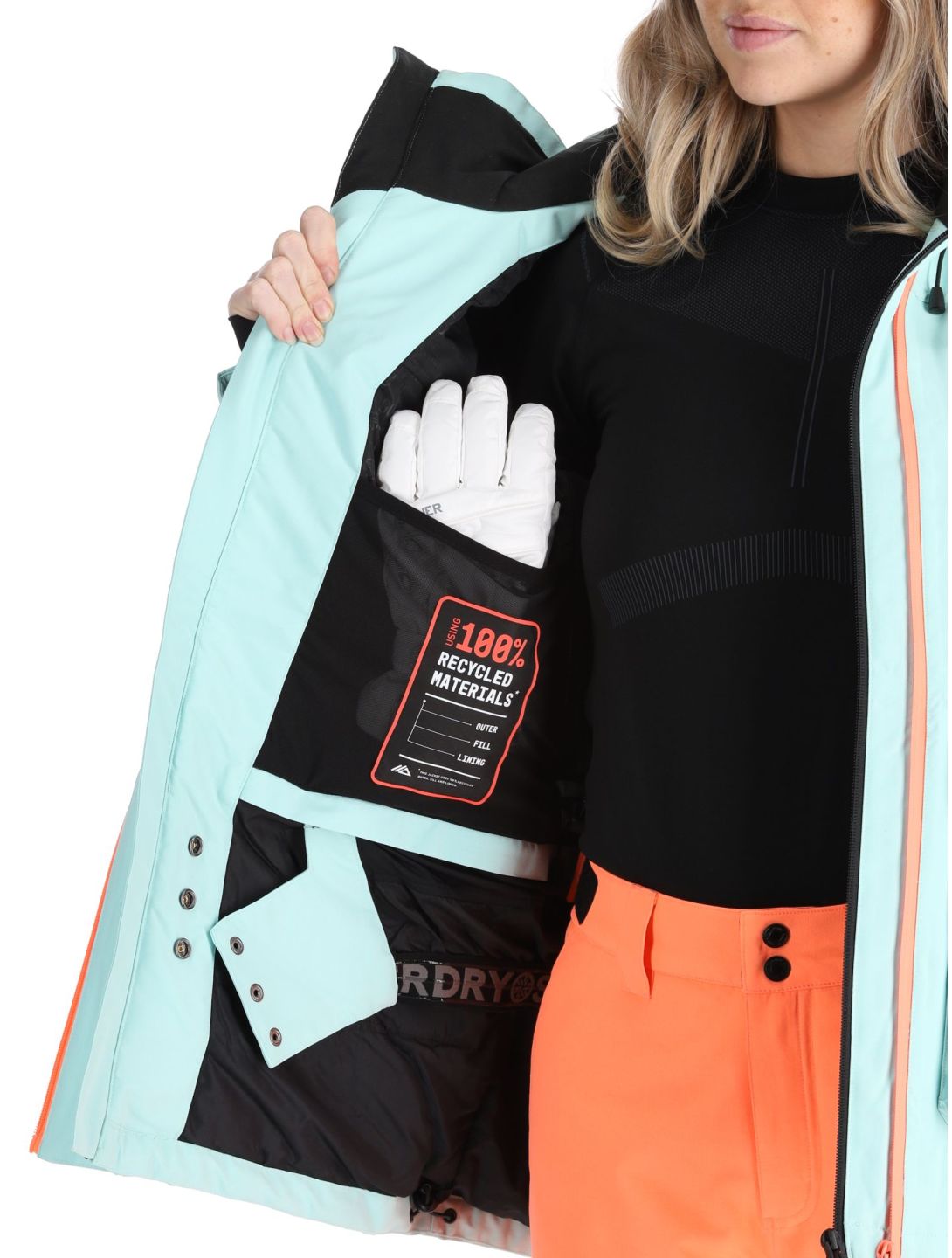 Superdry, Ski Ultimate Rescue chaqueta de esquí mujeres Cali Blue azul 