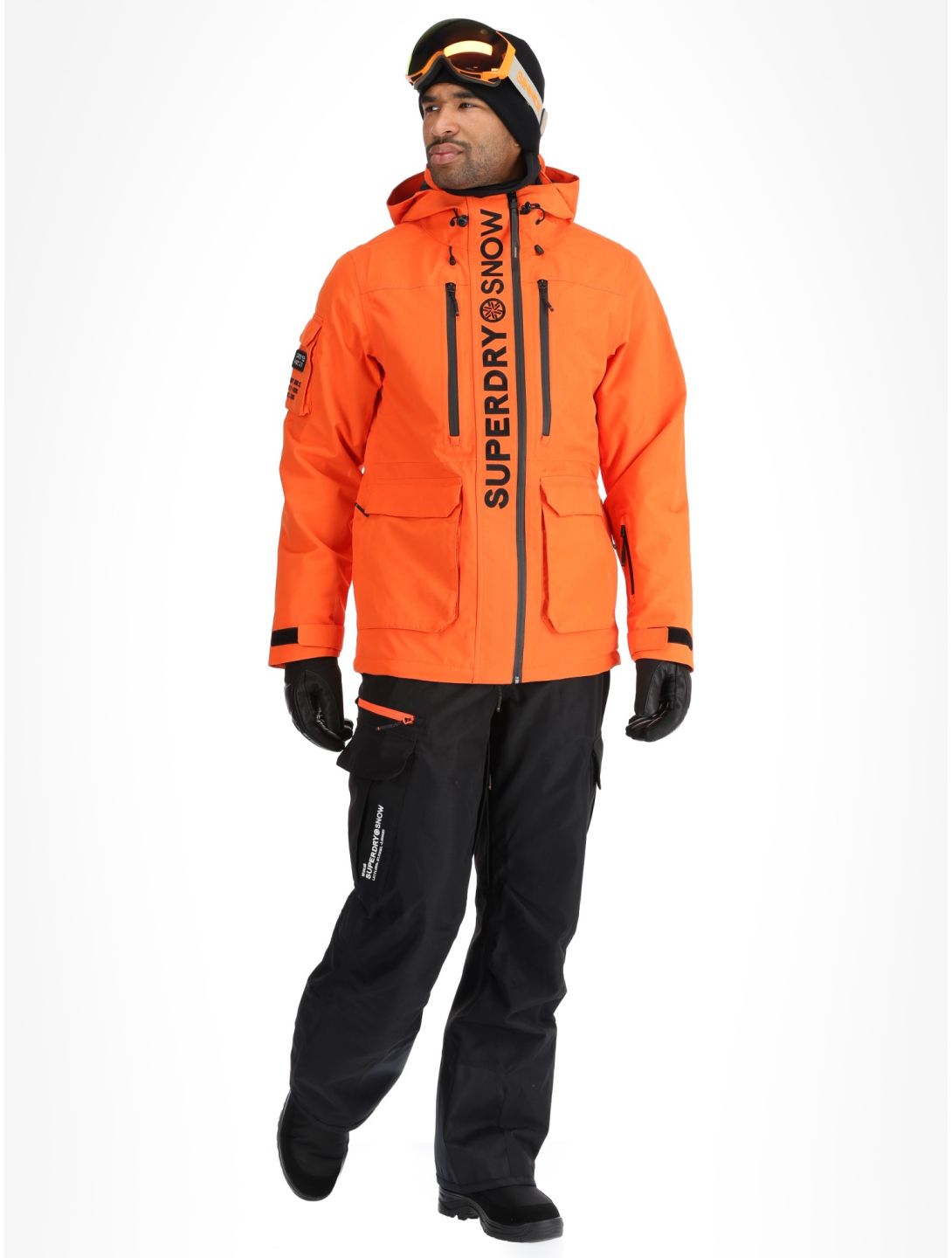 Superdry, Ski Ultimate Rescue chaqueta de esquí hombres Flame Orange naranja 