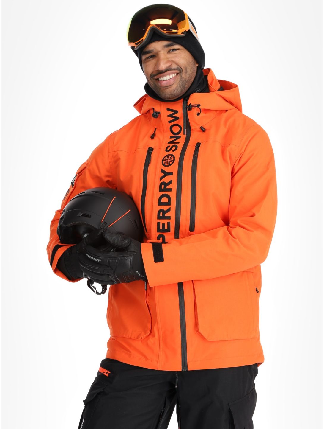 Superdry, Ski Ultimate Rescue chaqueta de esquí hombres Flame Orange naranja 