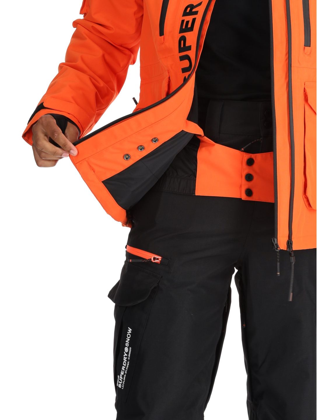 Superdry, Ski Ultimate Rescue chaqueta de esquí hombres Flame Orange naranja 