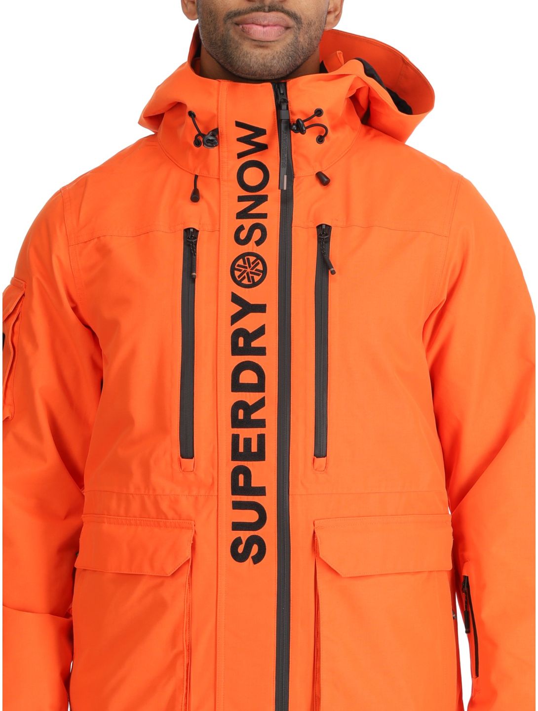 Superdry, Ski Ultimate Rescue chaqueta de esquí hombres Flame Orange naranja 