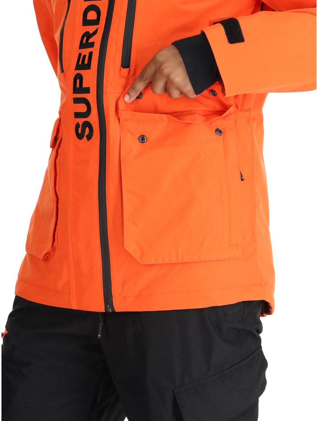 Superdry, Ski Ultimate Rescue chaqueta de esquí hombres Flame Orange naranja 