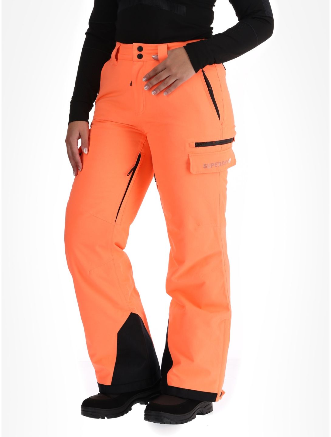 Superdry, Ski Ultimate Rescue pantalones de esquí mujeres Pastelline Coral rosa 