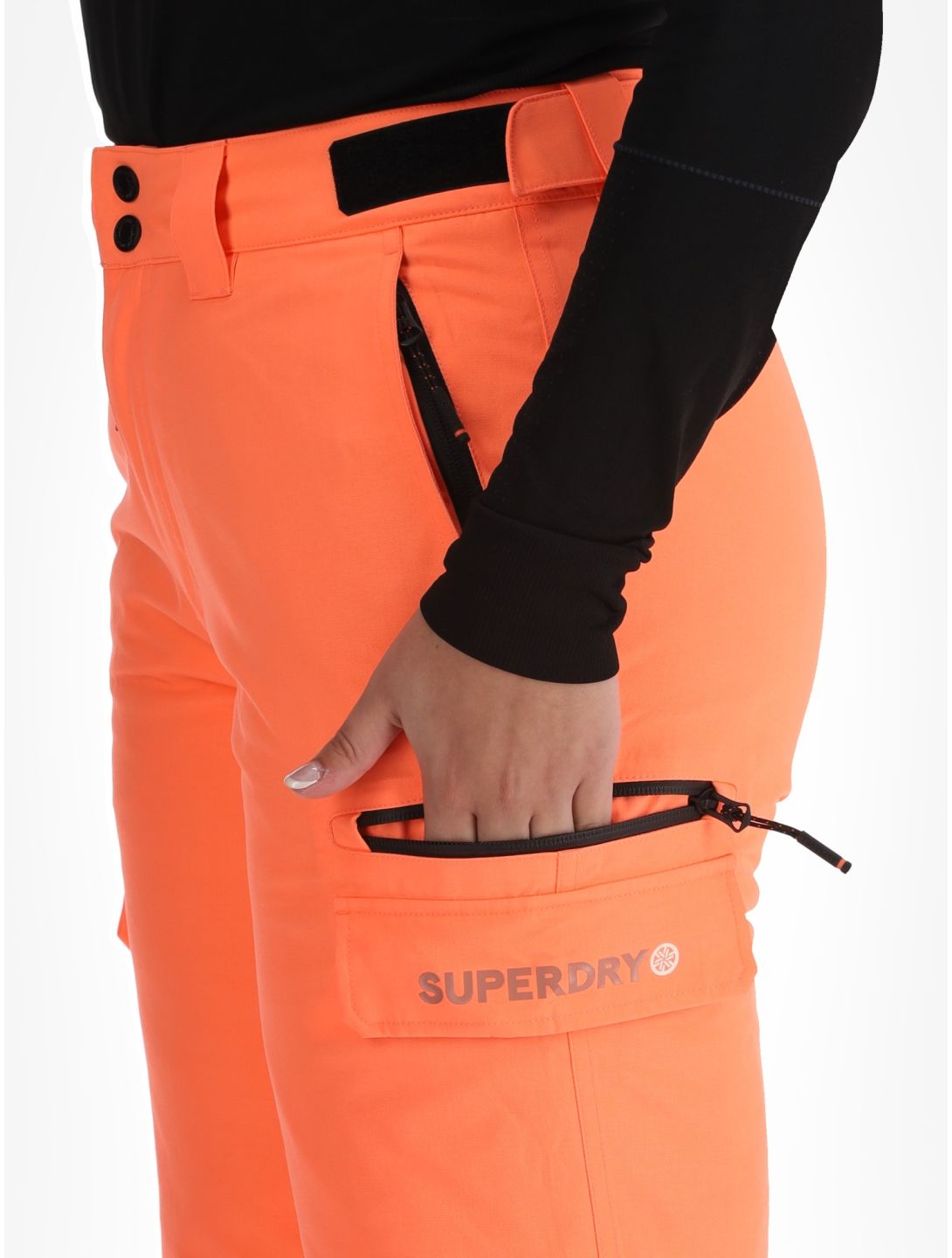 Superdry, Ski Ultimate Rescue pantalones de esquí mujeres Pastelline Coral rosa 