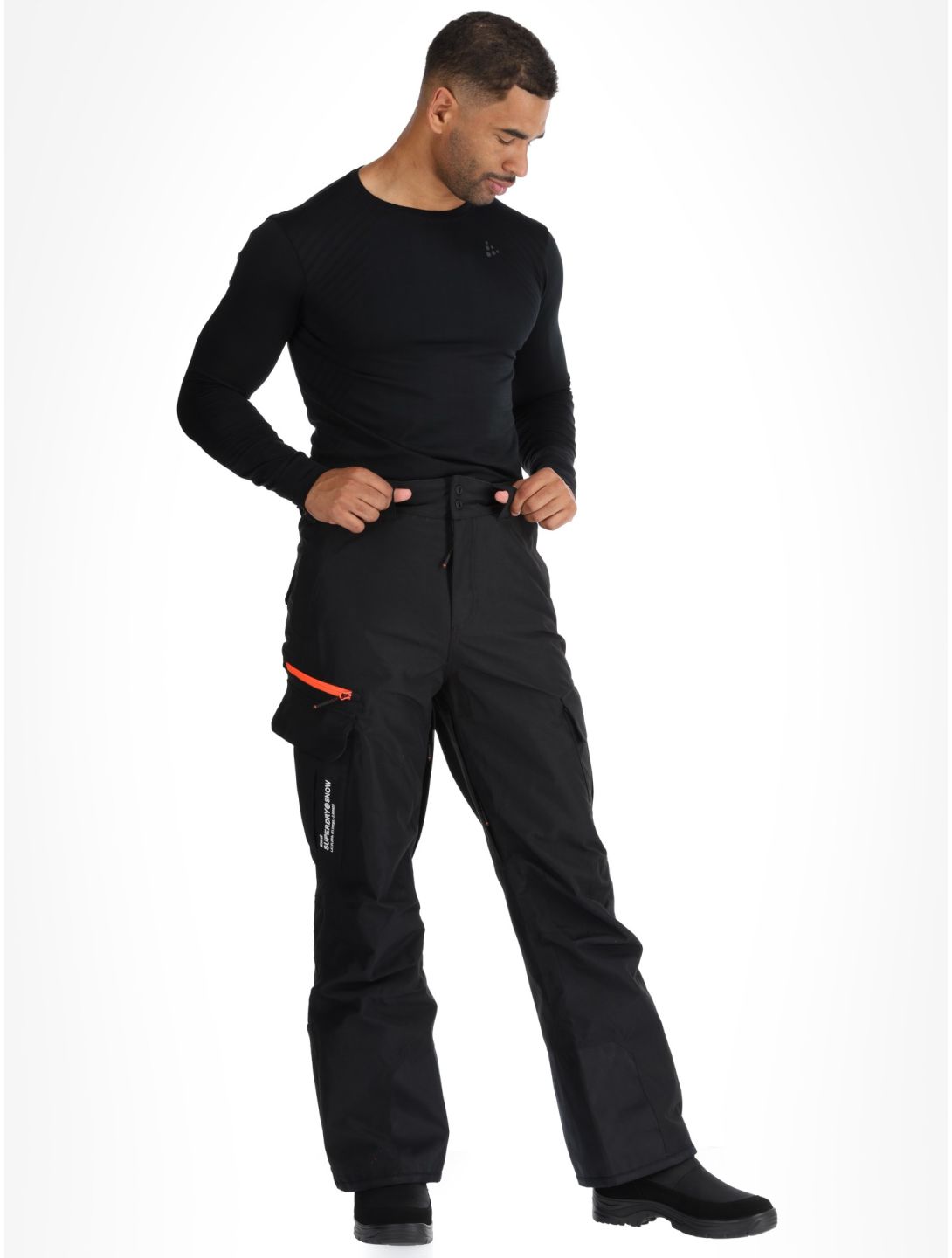 Superdry, Ski Ultimate Rescue pantalones de esquí hombres Black negro 