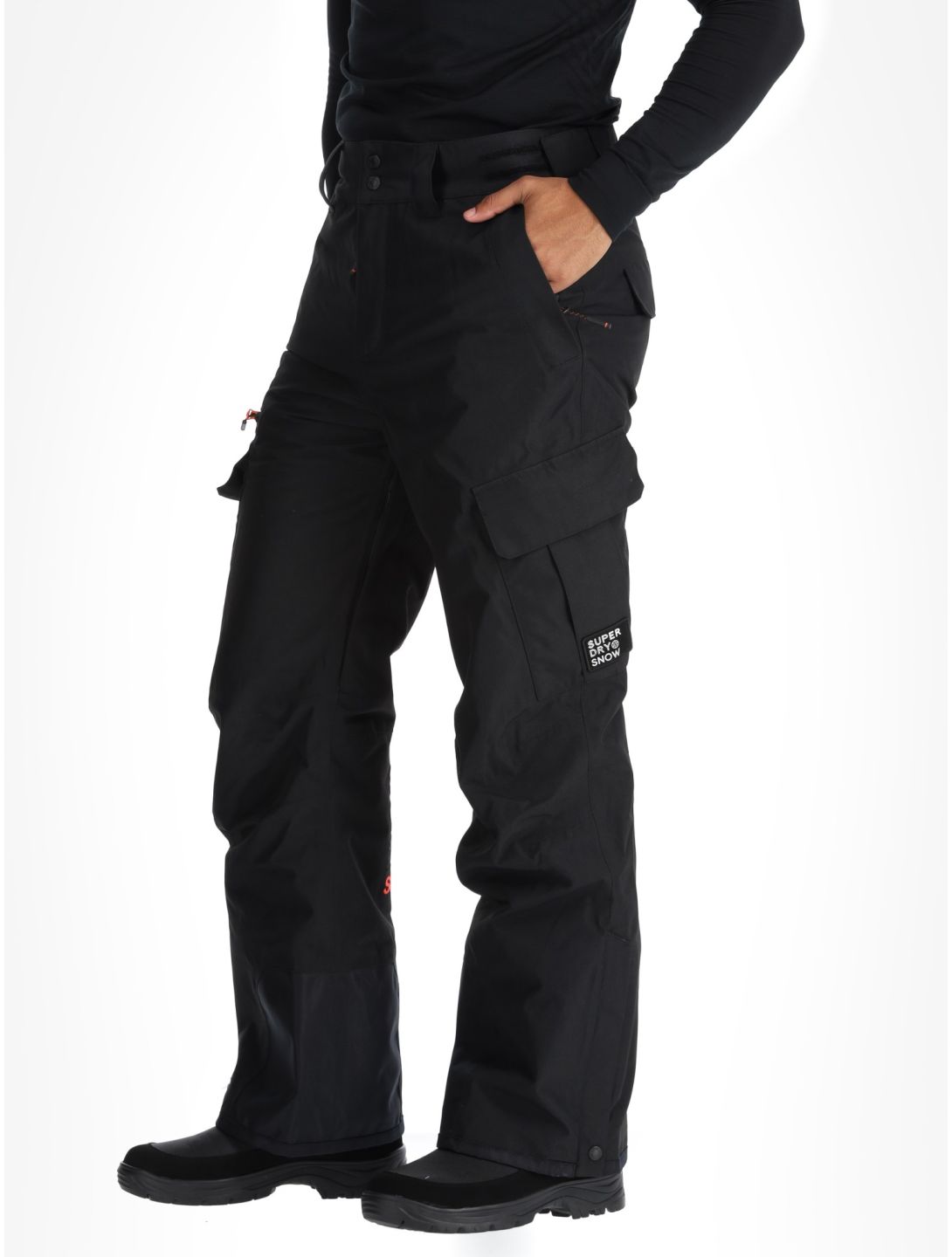 Superdry, Ski Ultimate Rescue pantalones de esquí hombres Black negro 