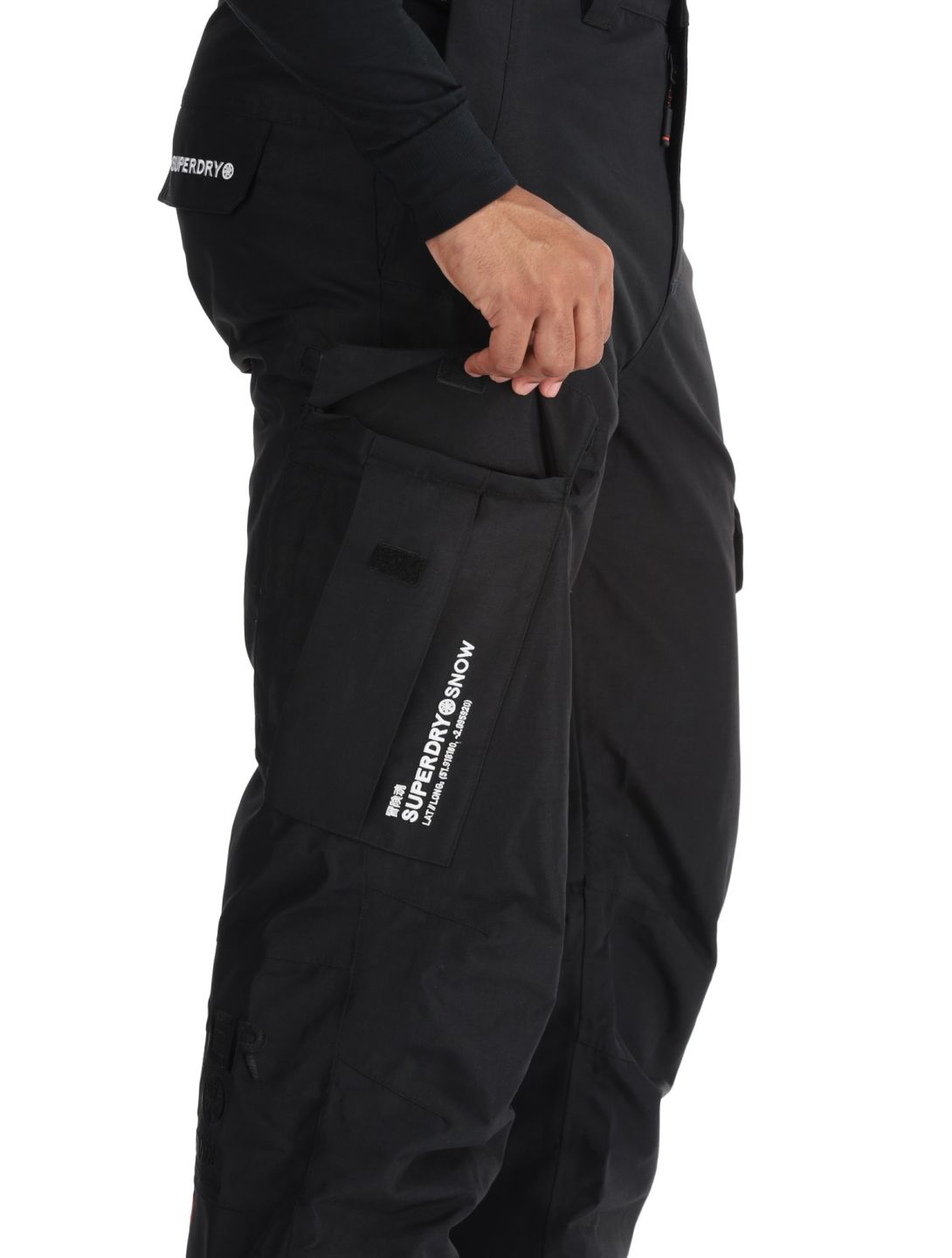 Superdry, Ski Ultimate Rescue pantalones de esquí hombres Black negro 