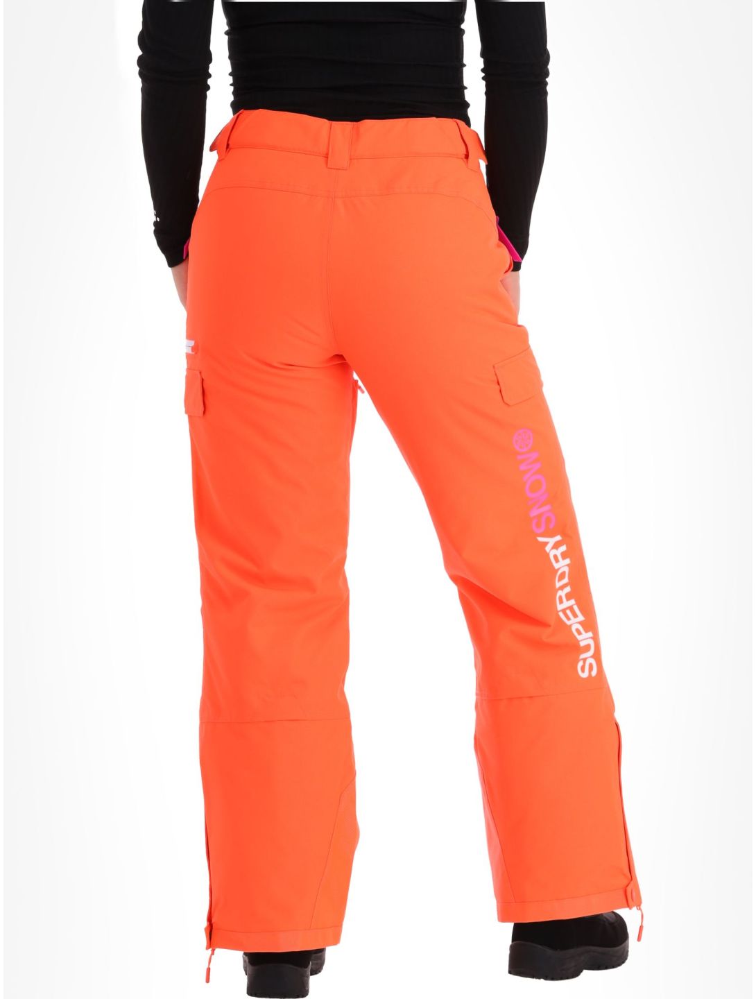 Superdry, Ski Ultimate Rescue pantalones de esquí mujeres Hyper Fire Coral naranja 