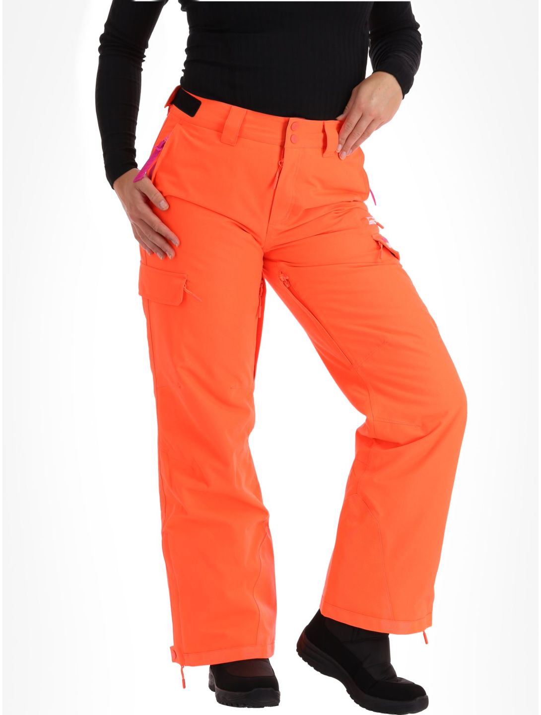 Superdry, Ski Ultimate Rescue pantalones de esquí mujeres Hyper Fire Coral naranja 