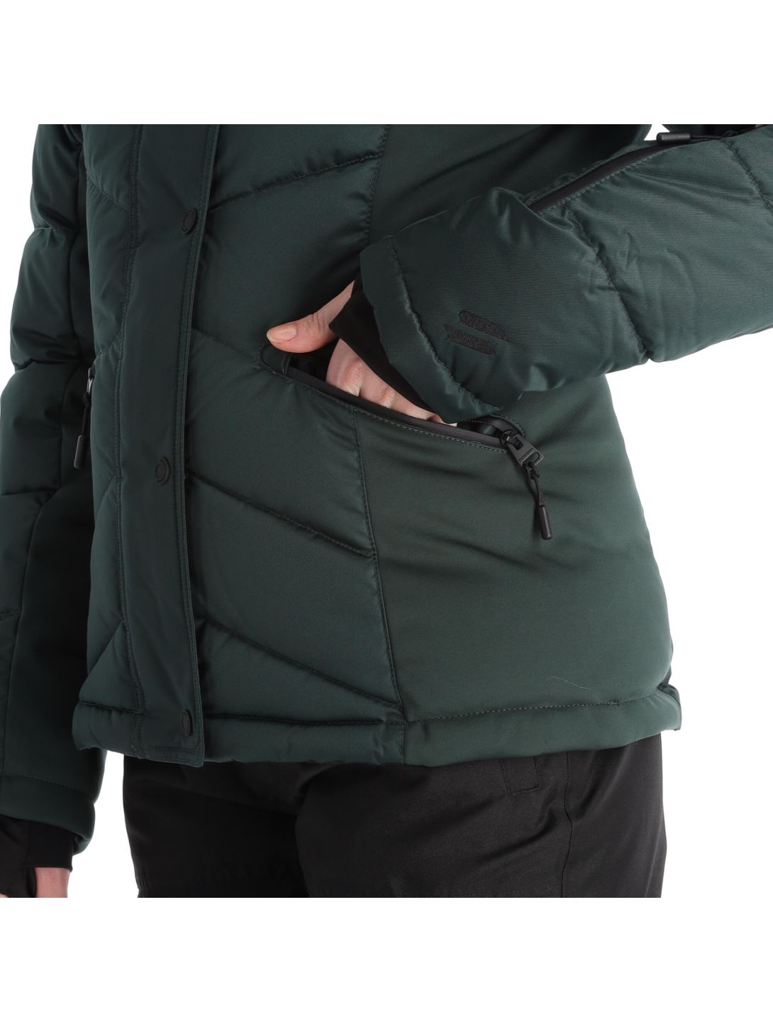 Superdry, Snow Luxe Puffer chaqueta de esquí mujeres eagle verde 