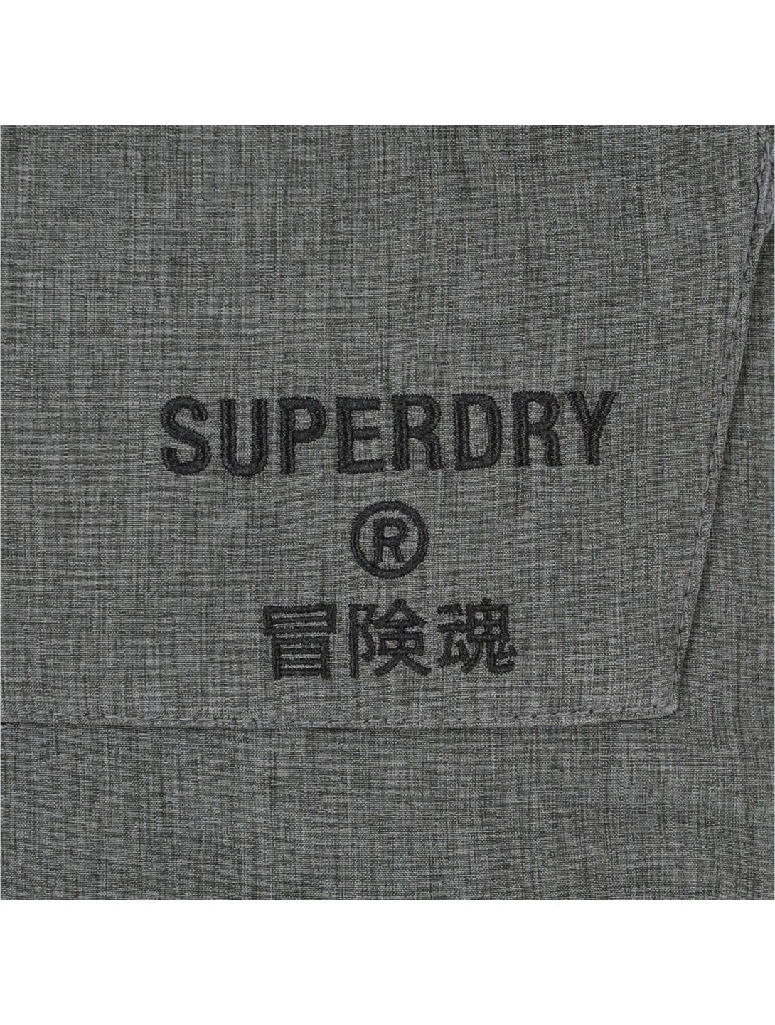 Superdry, Snow Tech Hood anorak hombres charcoal gris 