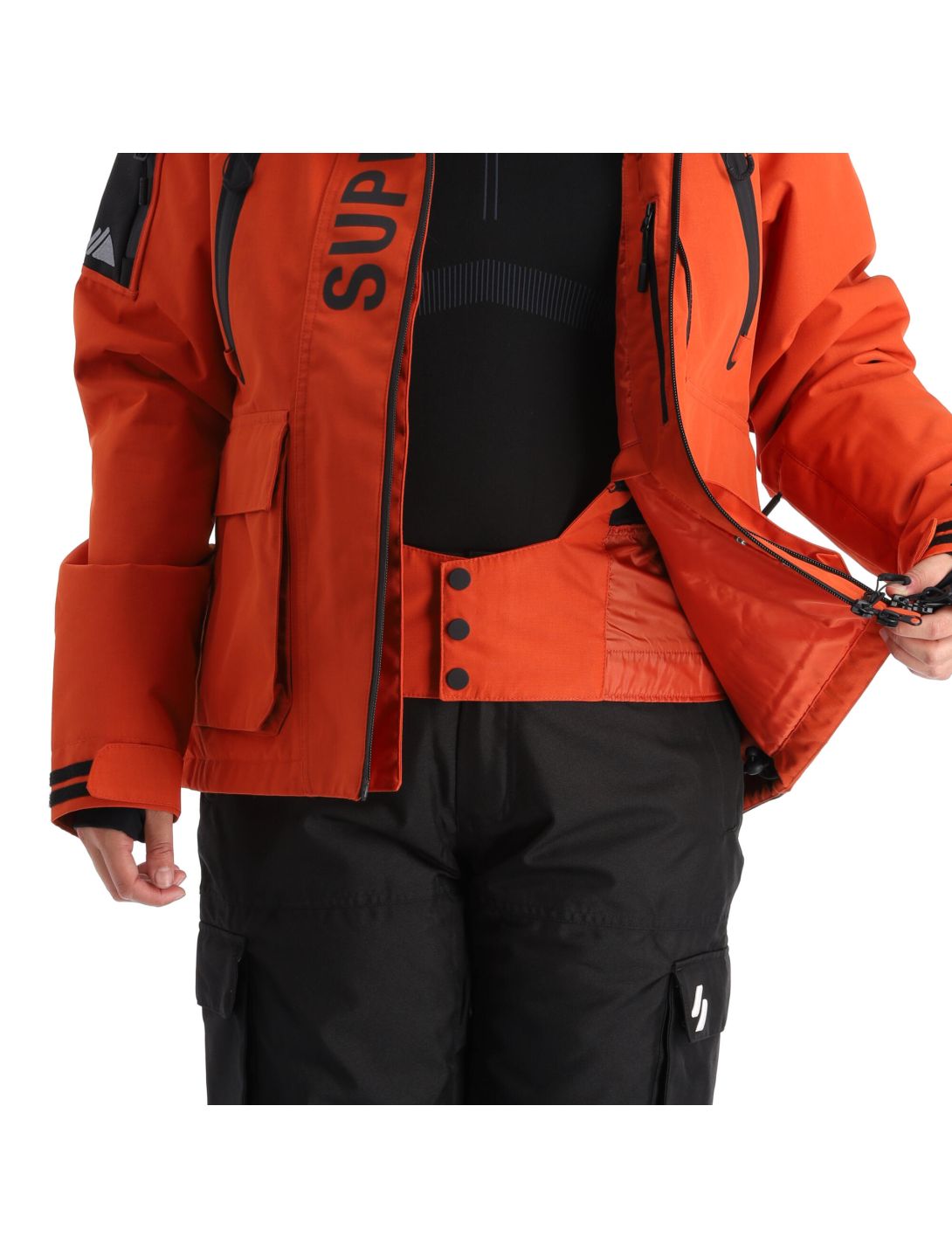 Chaqueta Superdry Snow Ultimate Rescue naranja mujer