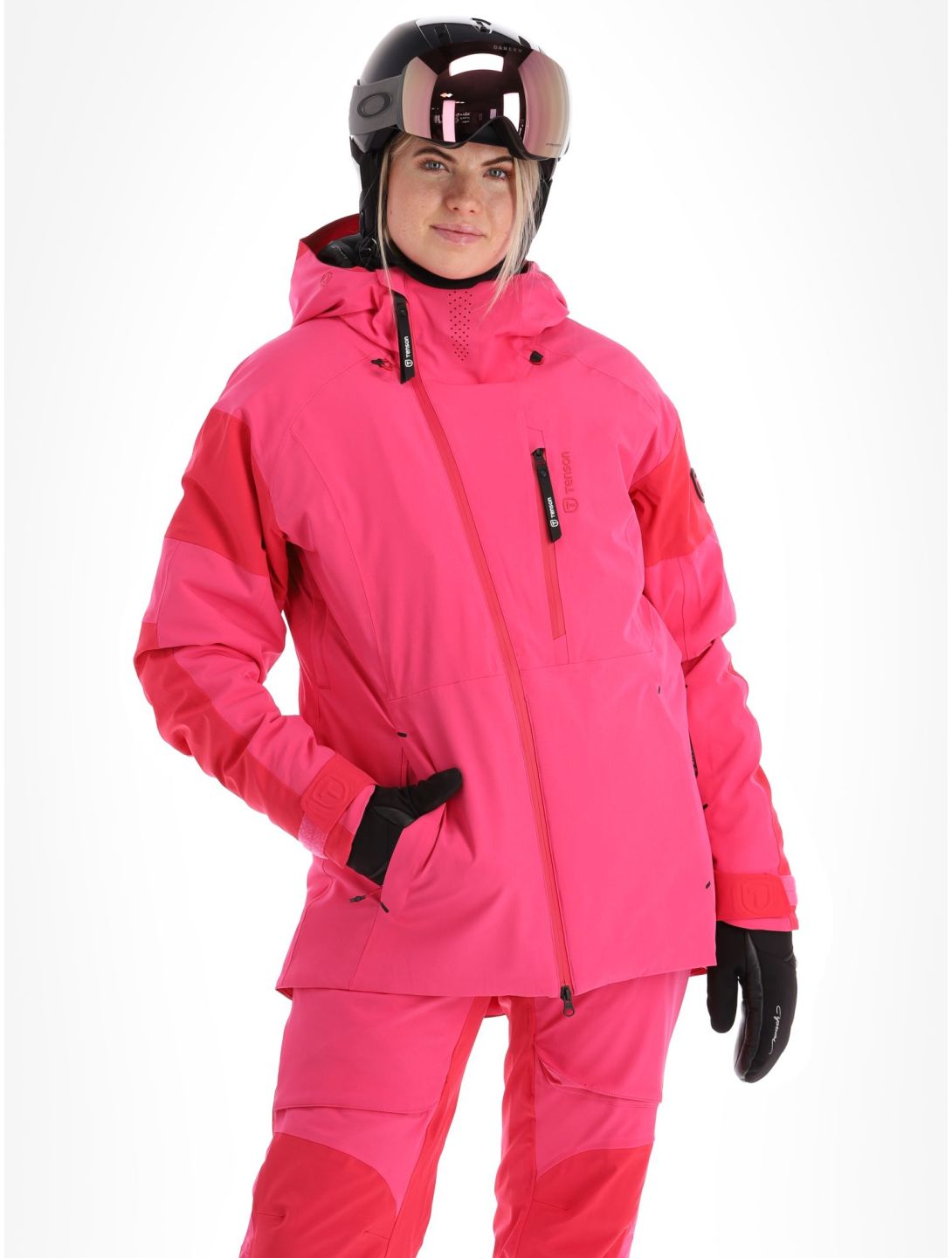 Tenson, Aerismo Ski chaqueta de esquí mujeres Fuchsia Purple rojo 