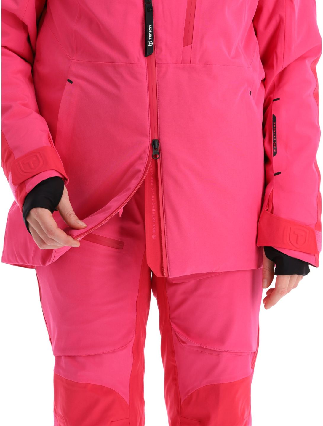 Tenson, Aerismo Ski chaqueta de esquí mujeres Fuchsia Purple rojo 