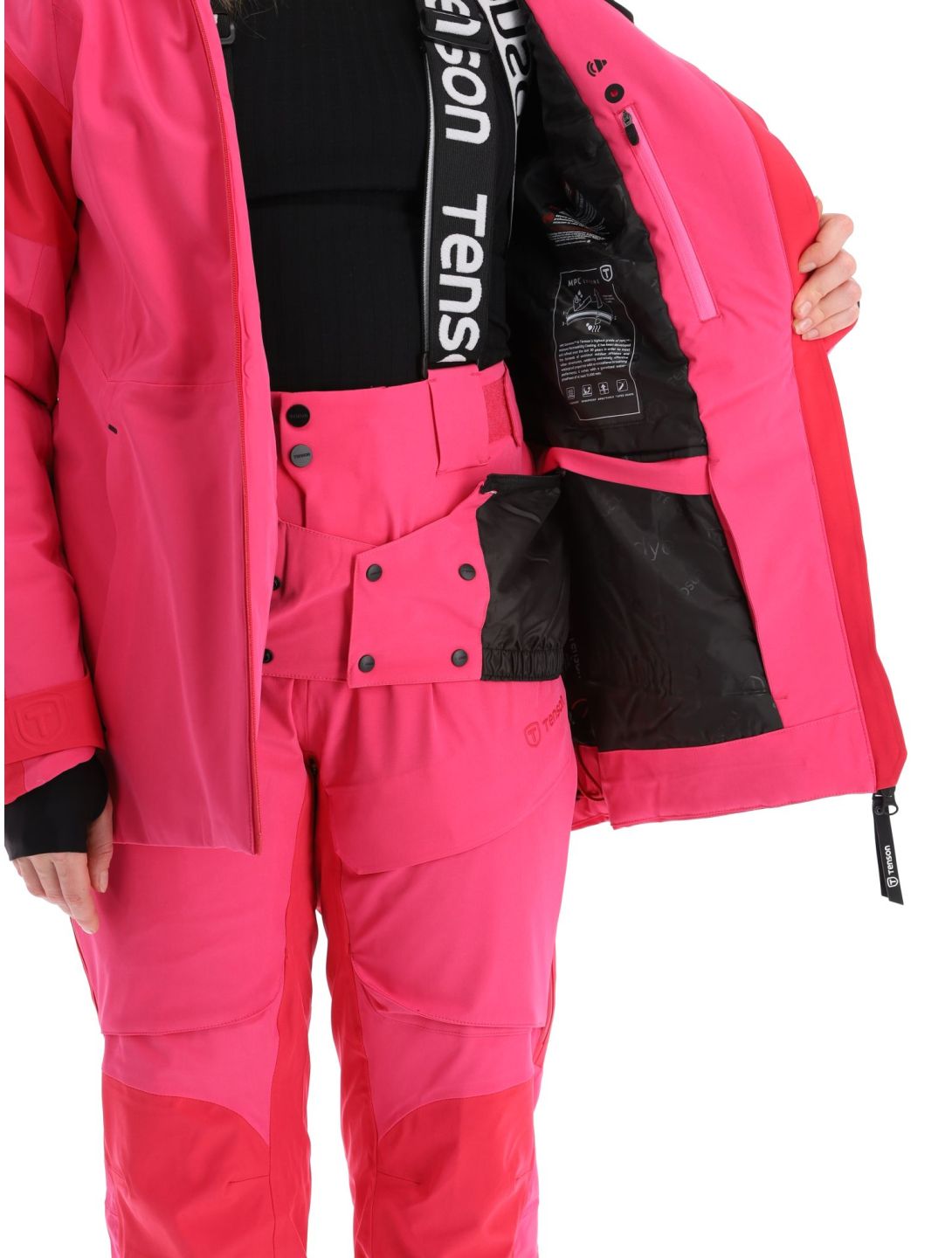 Tenson, Aerismo Ski chaqueta de esquí mujeres Fuchsia Purple rojo 