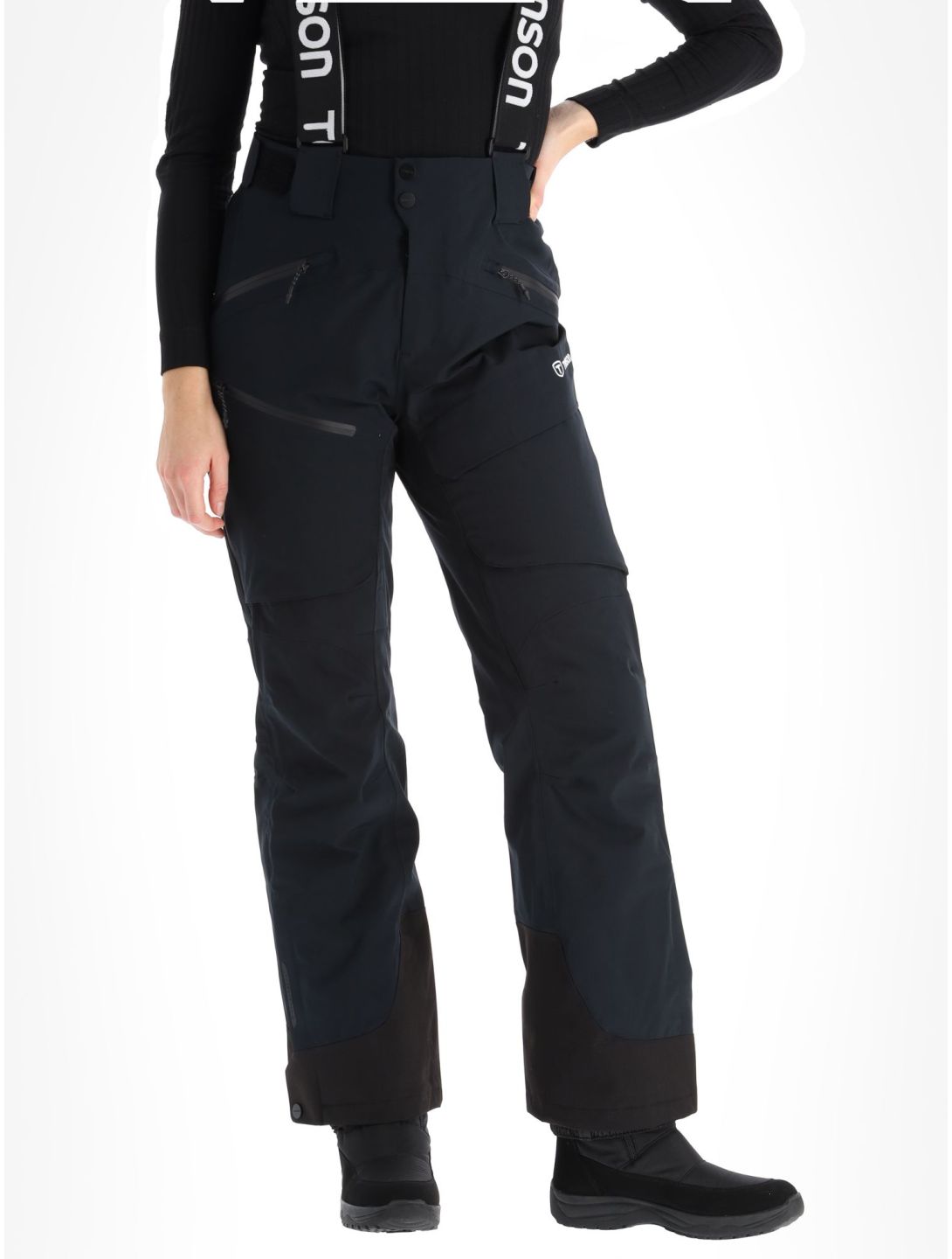 Tenson, Aerismo Ski pantalones de esquí mujeres Black negro 