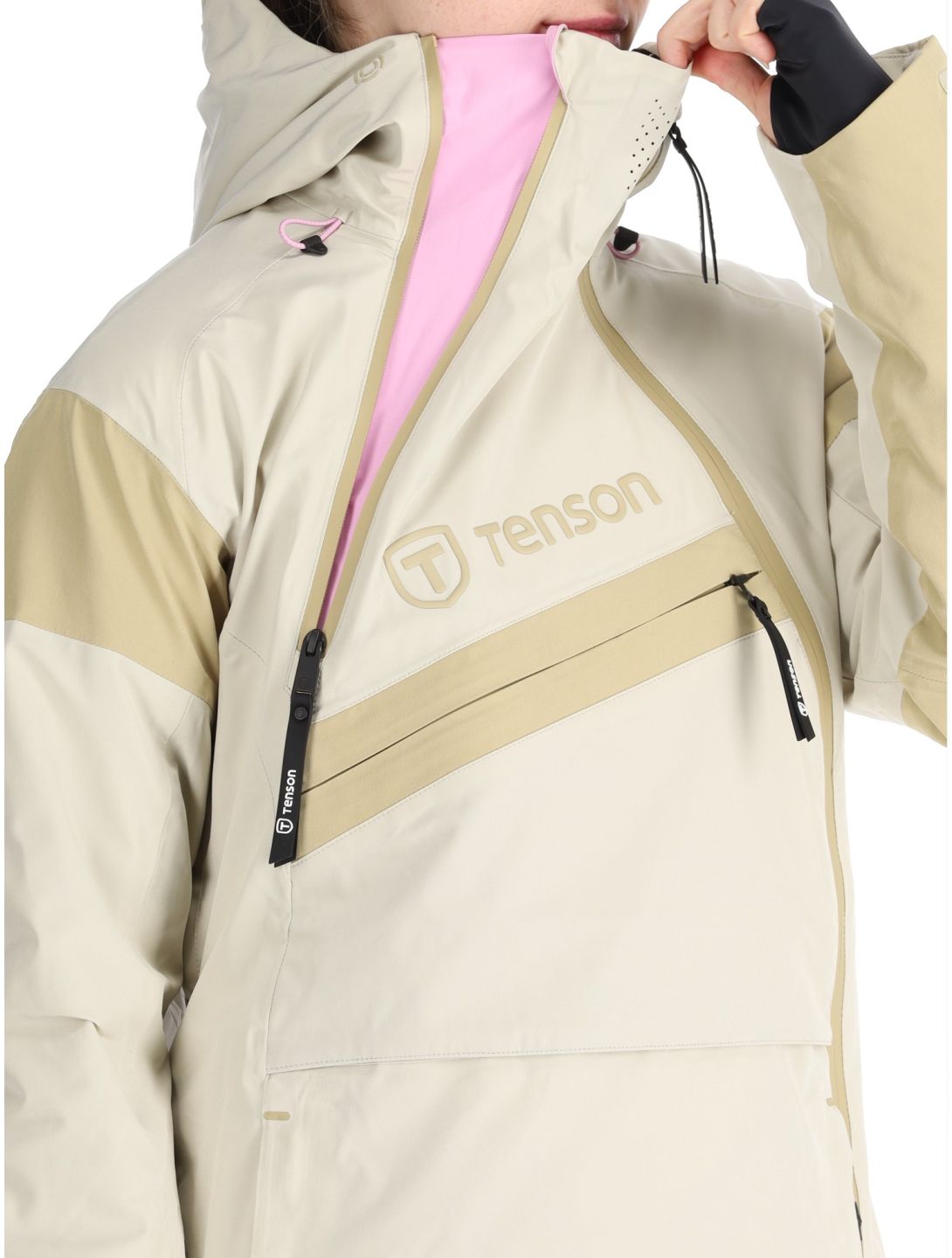 Tenson, Aerismo JackoRak chaqueta de esquí mujeres Light Beige beige 