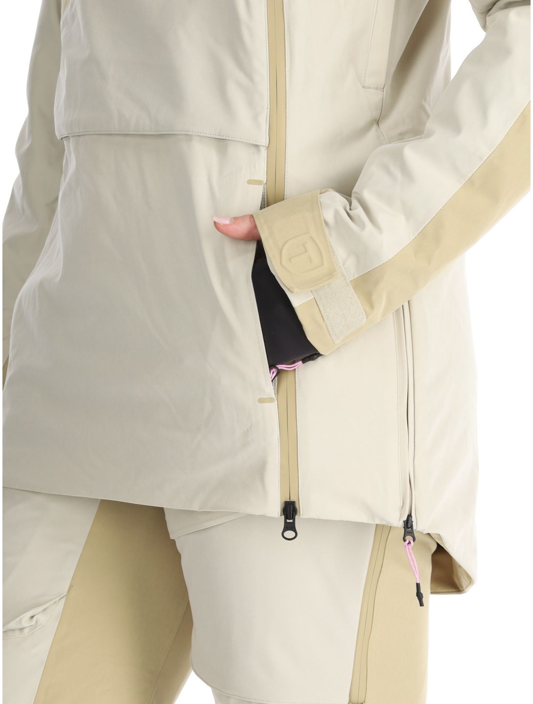 Tenson, Aerismo JackoRak chaqueta de esquí mujeres Light Beige beige 