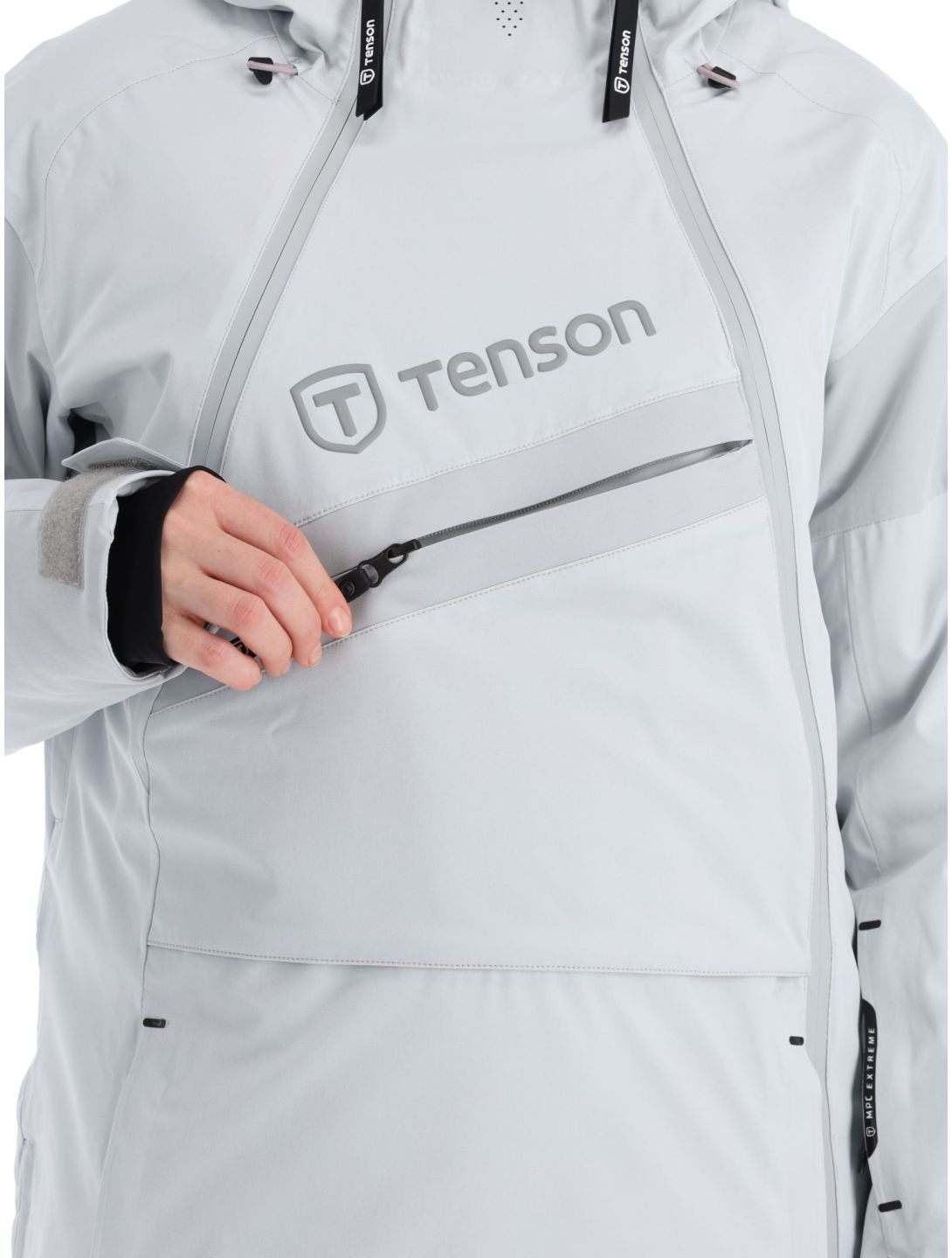 Tenson, Aerismo JackoRak chaqueta de esquí mujeres Light Grey gris 