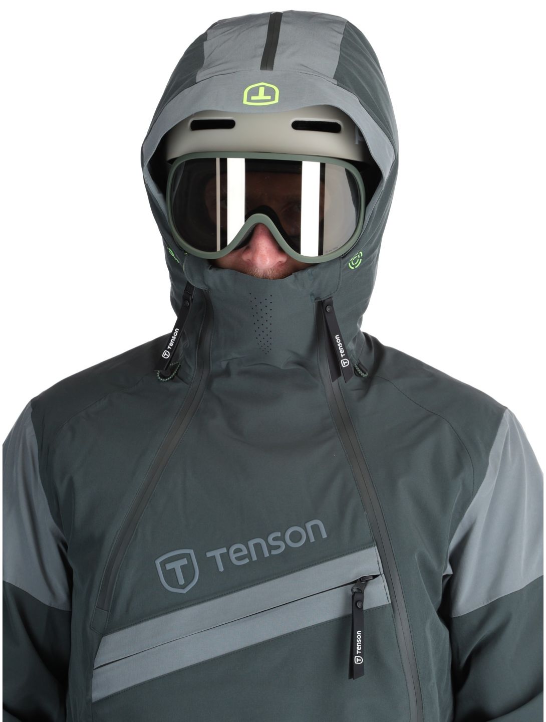 Tenson, Aerismo JackoRak chaqueta de esquí hombres Grey Green gris 