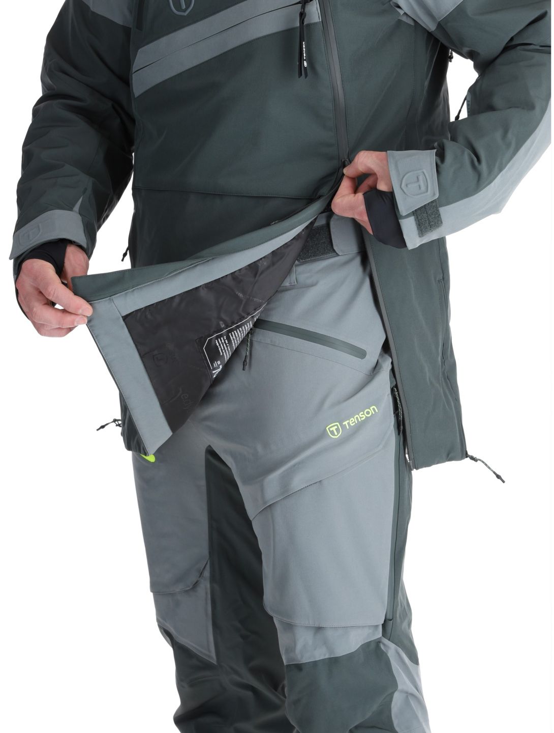 Tenson, Aerismo JackoRak chaqueta de esquí hombres Grey Green gris 