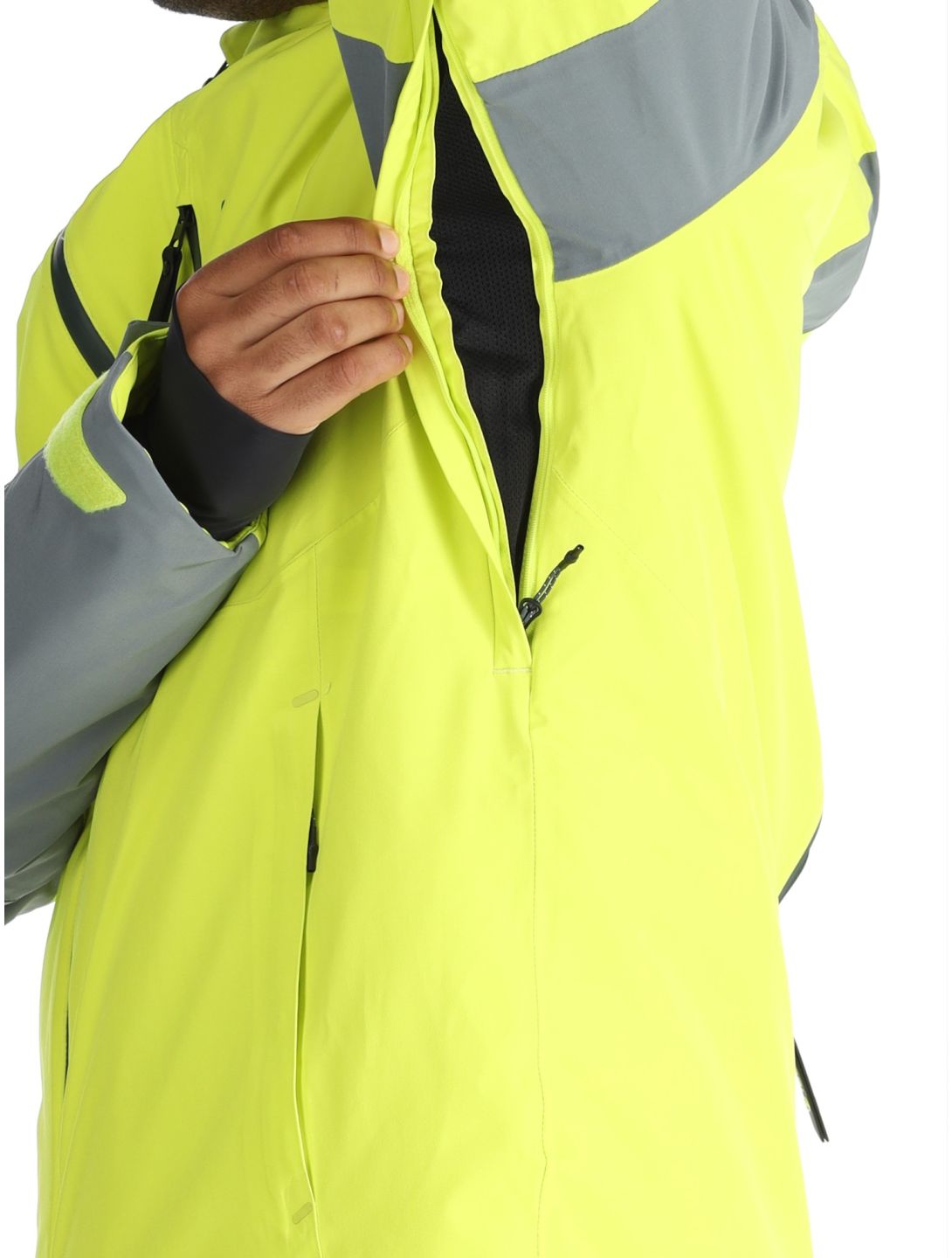 Tenson, Aerismo Ski chaqueta de esquí hombres Acid Lemon amarillo 