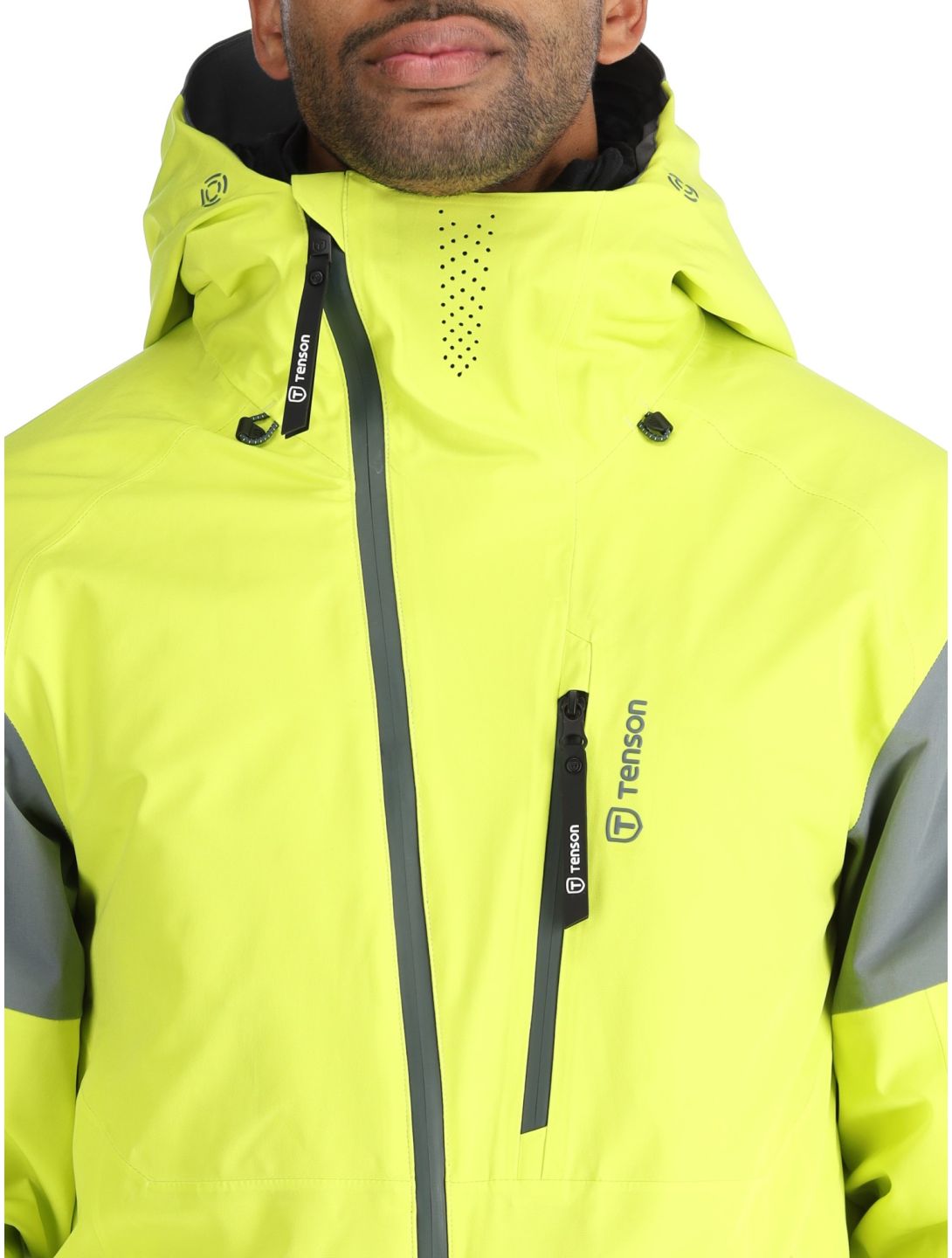 Tenson, Aerismo Ski chaqueta de esquí hombres Acid Lemon amarillo 