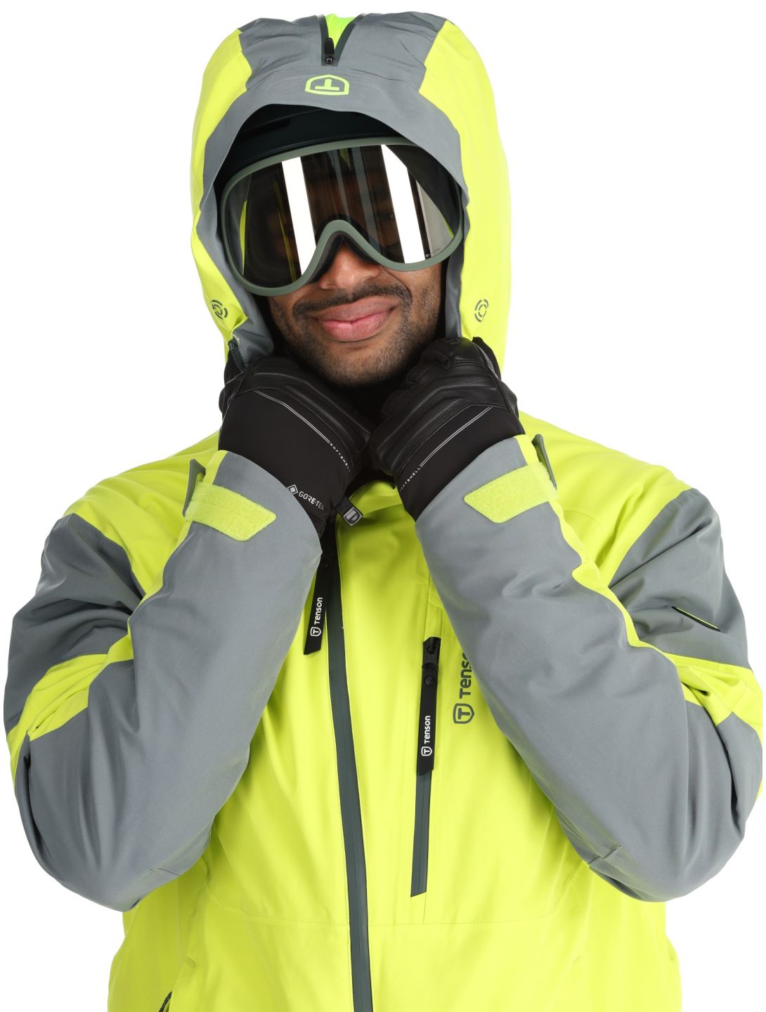 Tenson, Aerismo Ski chaqueta de esquí hombres Acid Lemon amarillo 