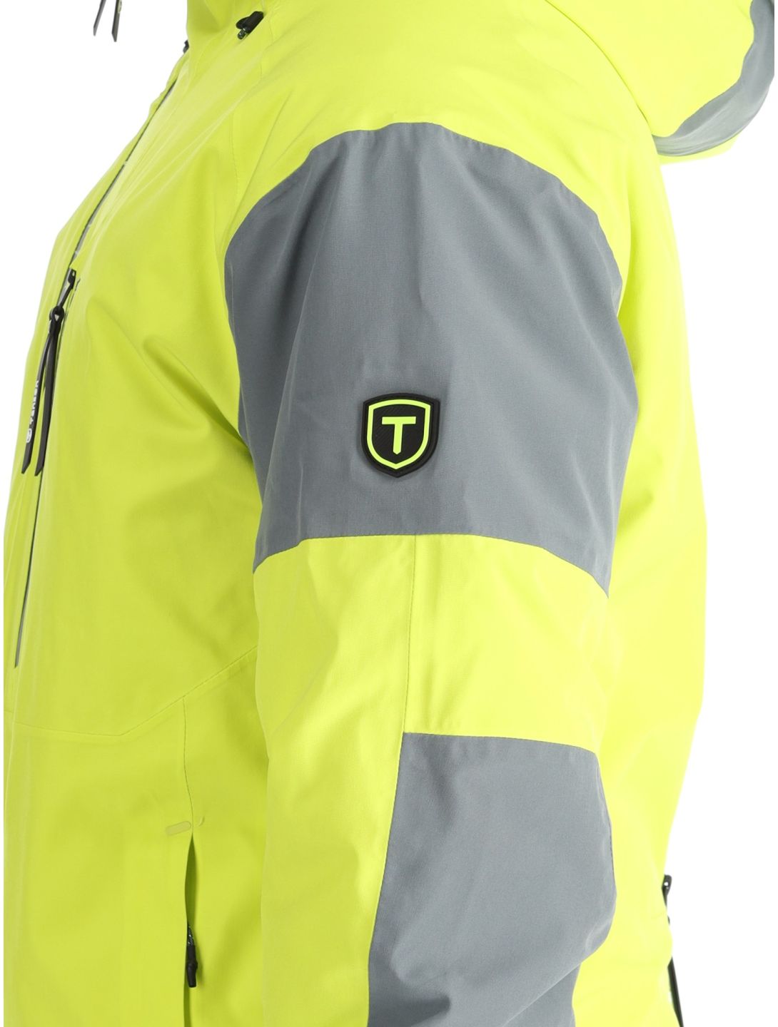 Tenson, Aerismo Ski chaqueta de esquí hombres Acid Lemon amarillo 