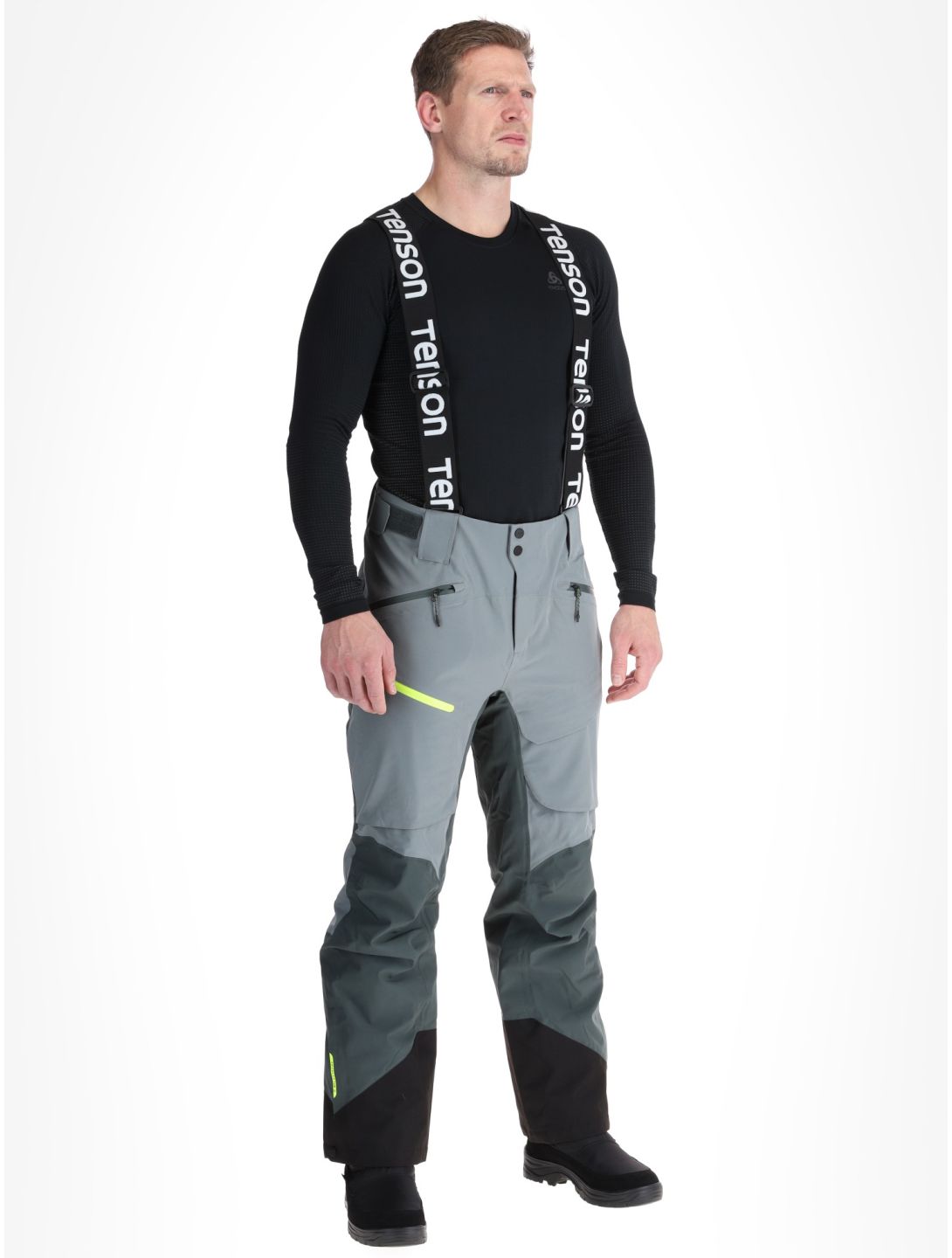 Tenson, Aerismo Ski pantalones de esquí hombres Grey Green gris 