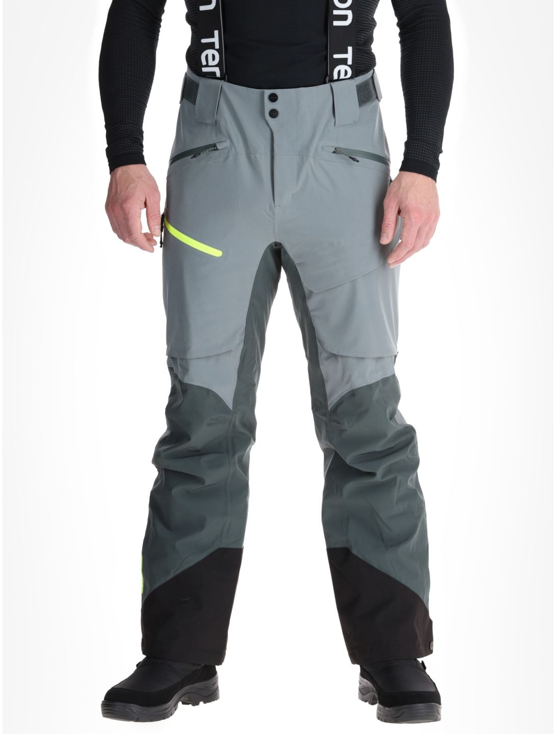 Tenson, Aerismo Ski pantalones de esquí hombres Grey Green gris 