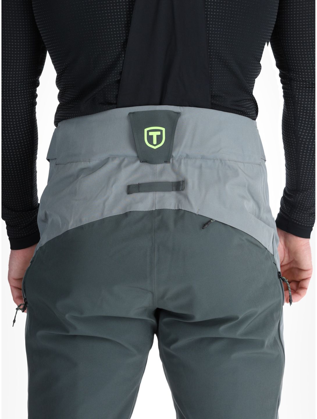 Tenson, Aerismo Ski pantalones de esquí hombres Grey Green gris 