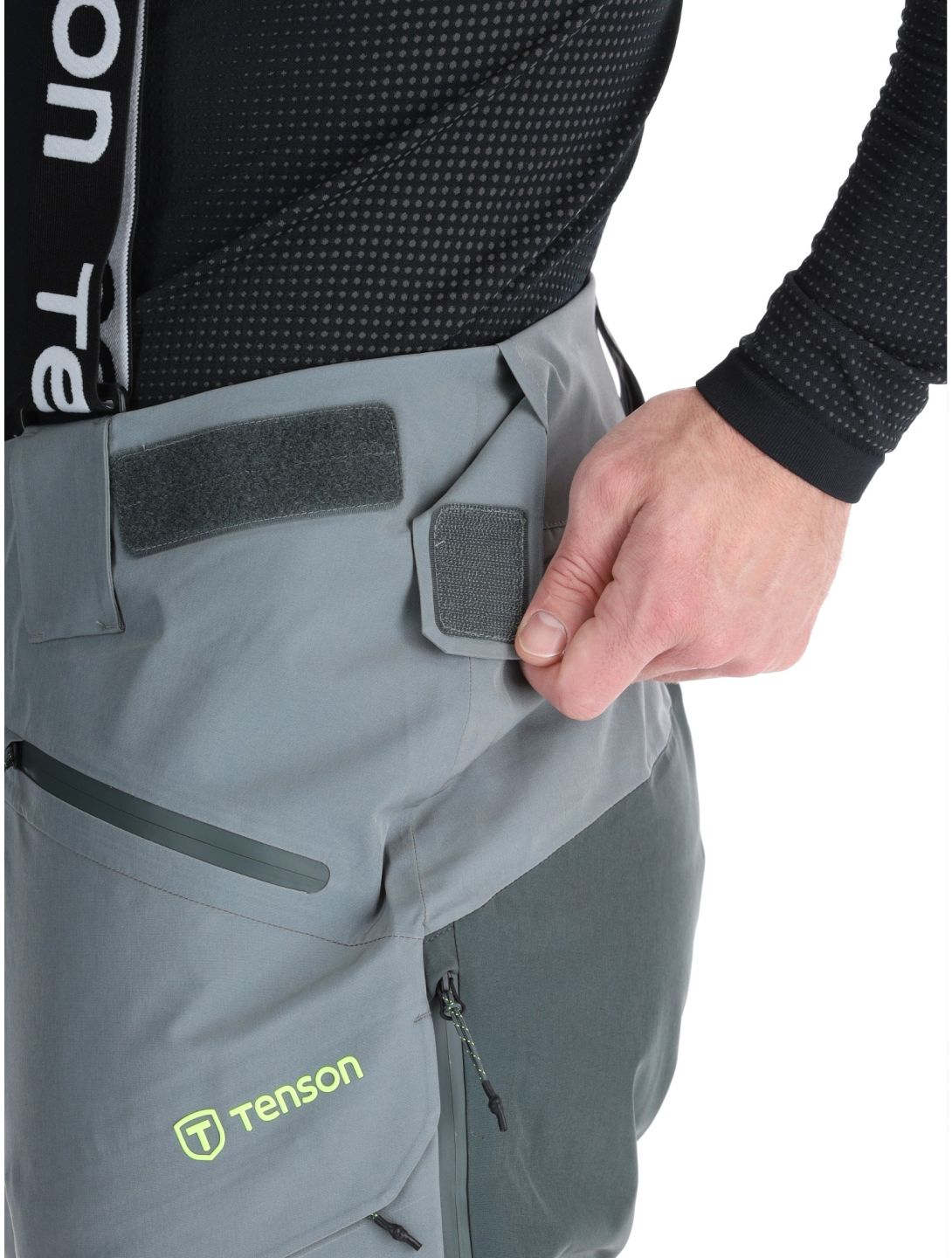 Tenson, Aerismo Ski pantalones de esquí hombres Grey Green gris 