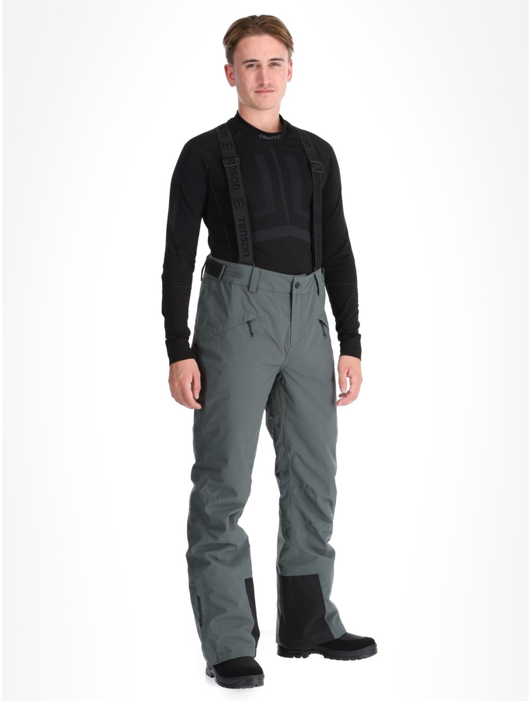 Tenson, Brendon Ski pantalones de esquí hombres Grey Green gris 