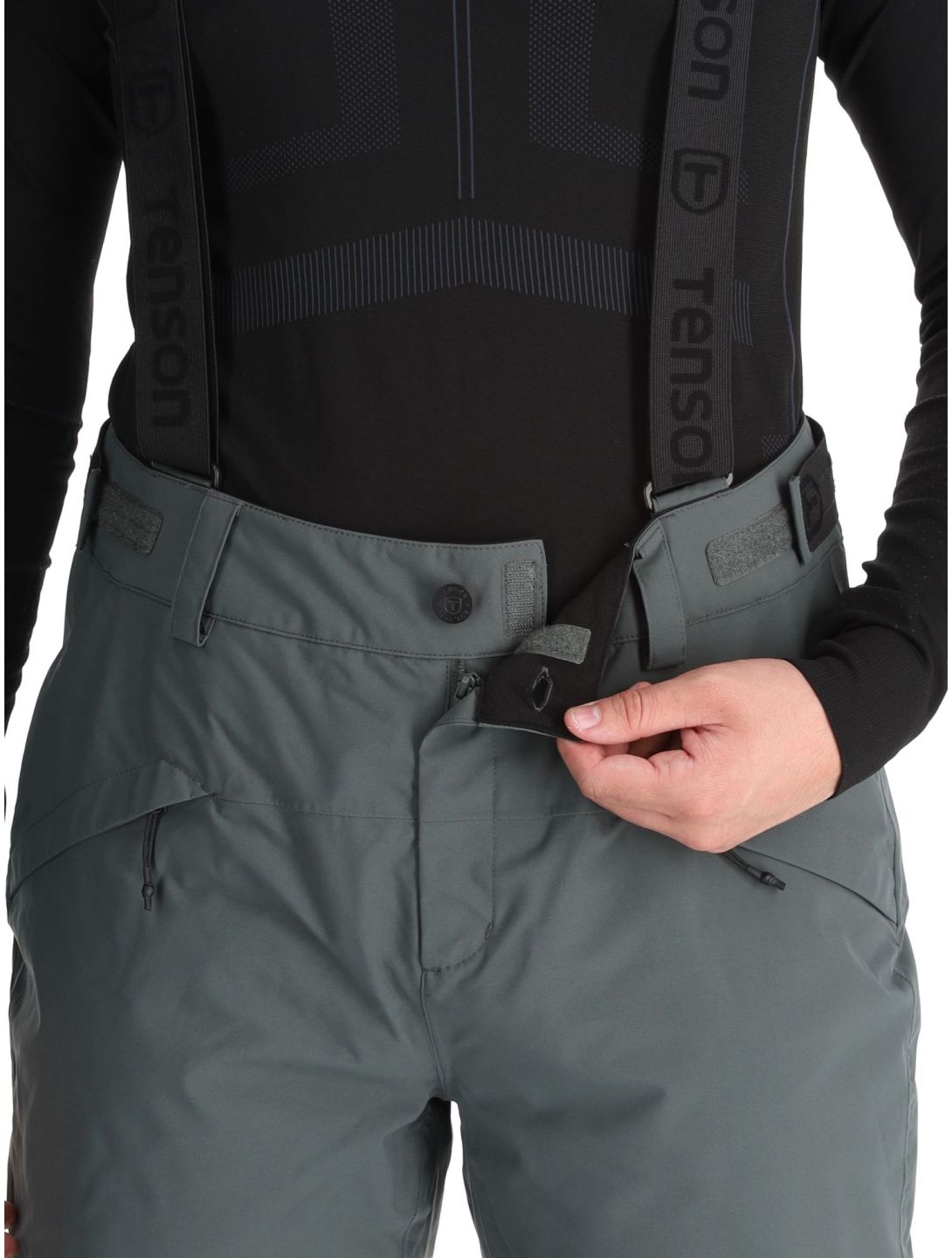 Tenson, Brendon Ski pantalones de esquí hombres Grey Green gris 