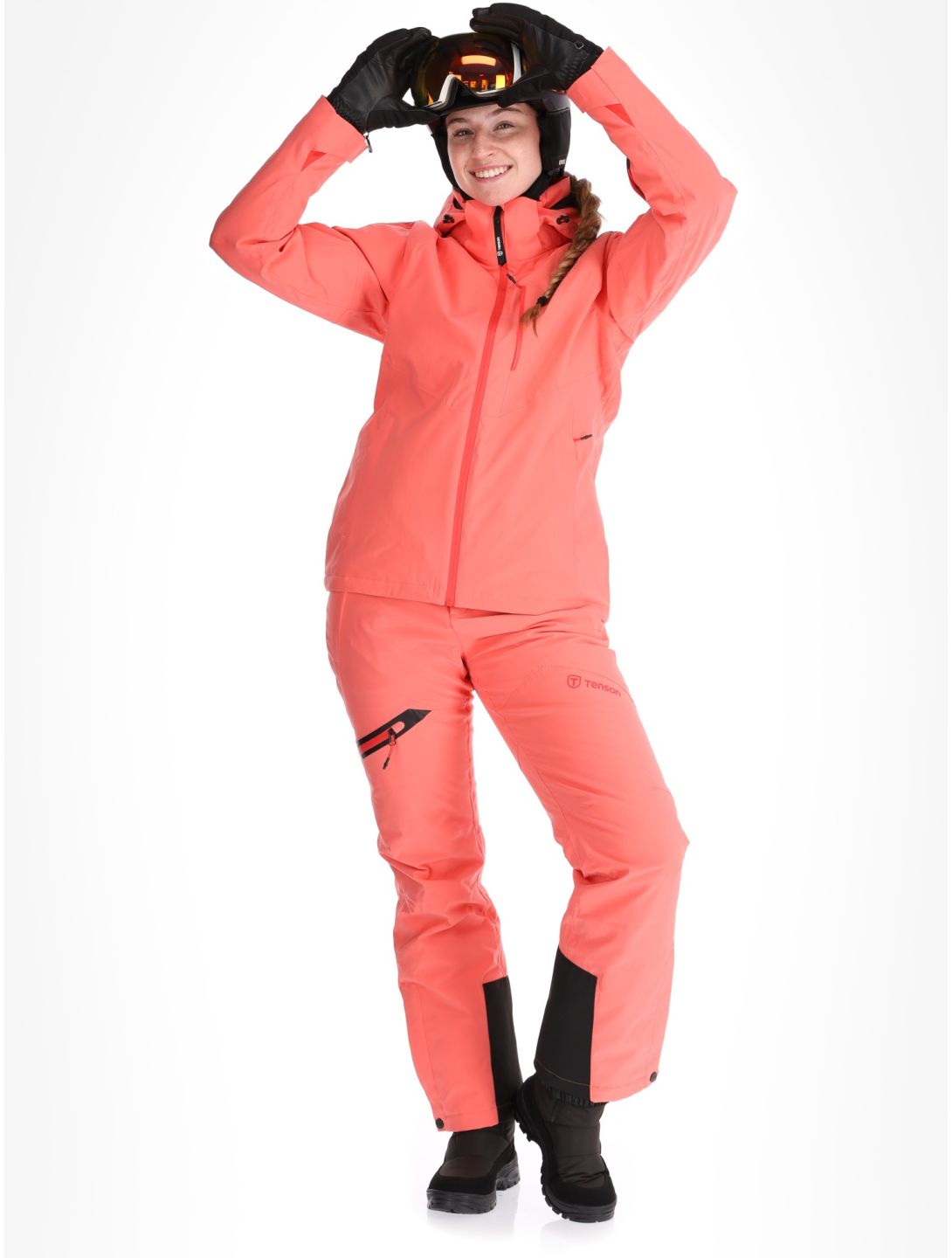 Tenson, Core Ski chaqueta de esquí mujeres Coral rosa 