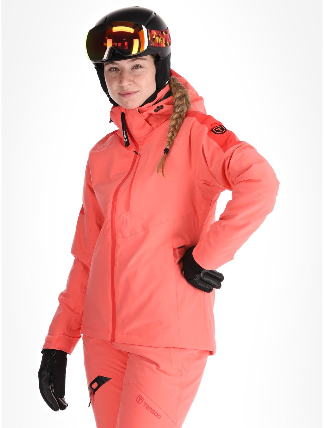 Tenson, Core Ski chaqueta de esquí mujeres Coral rosa 