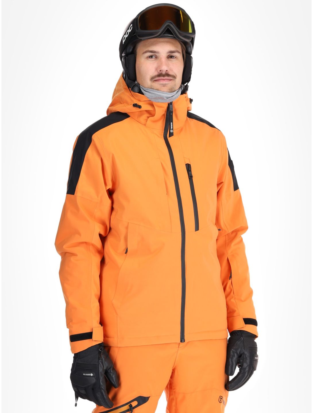 Tenson, Core Ski chaqueta de esquí hombres Dark Orange naranja 