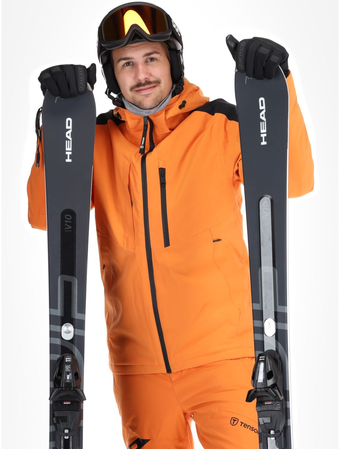 Tenson, Core Ski chaqueta de esquí hombres Dark Orange naranja 