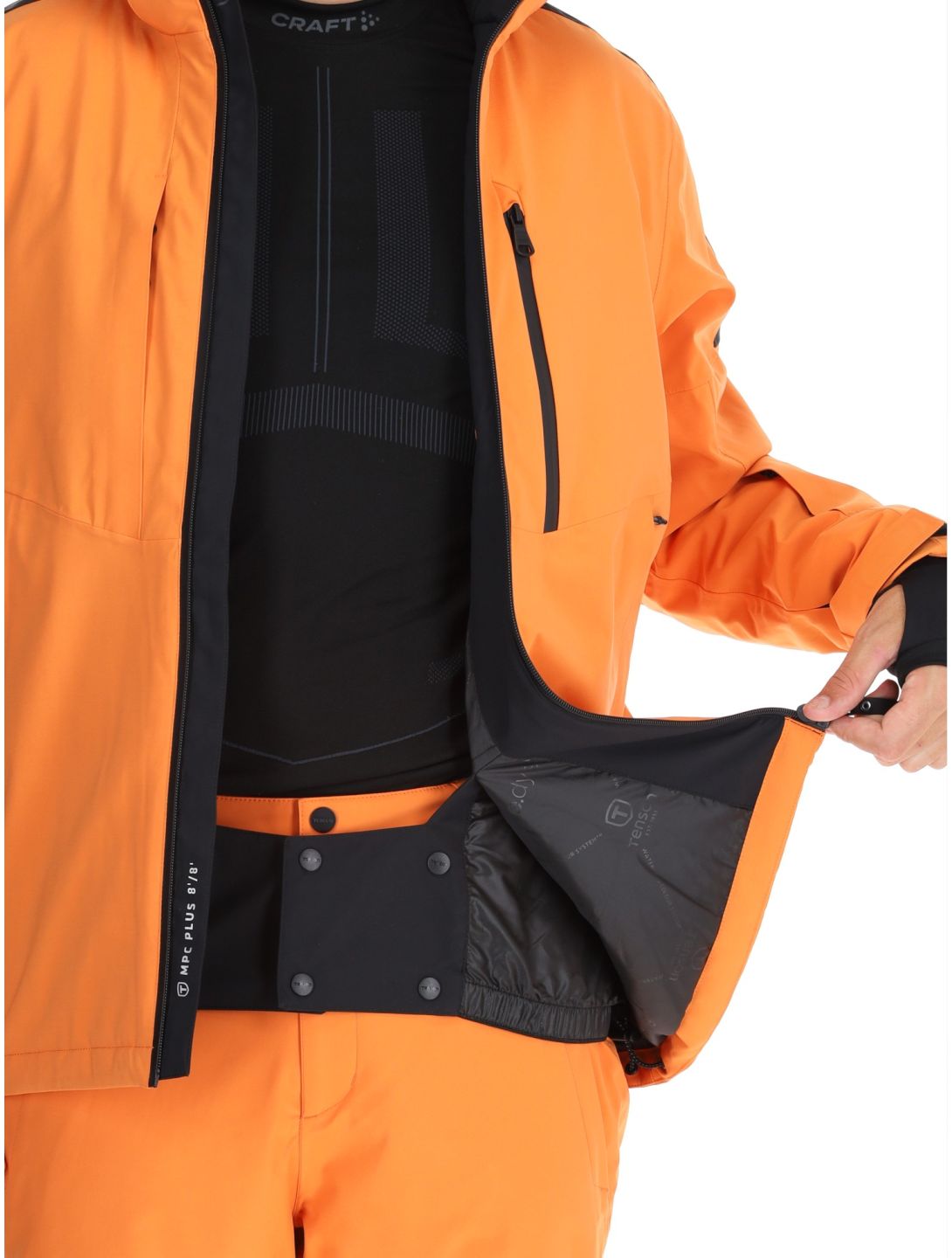 Tenson, Core Ski chaqueta de esquí hombres Dark Orange naranja 