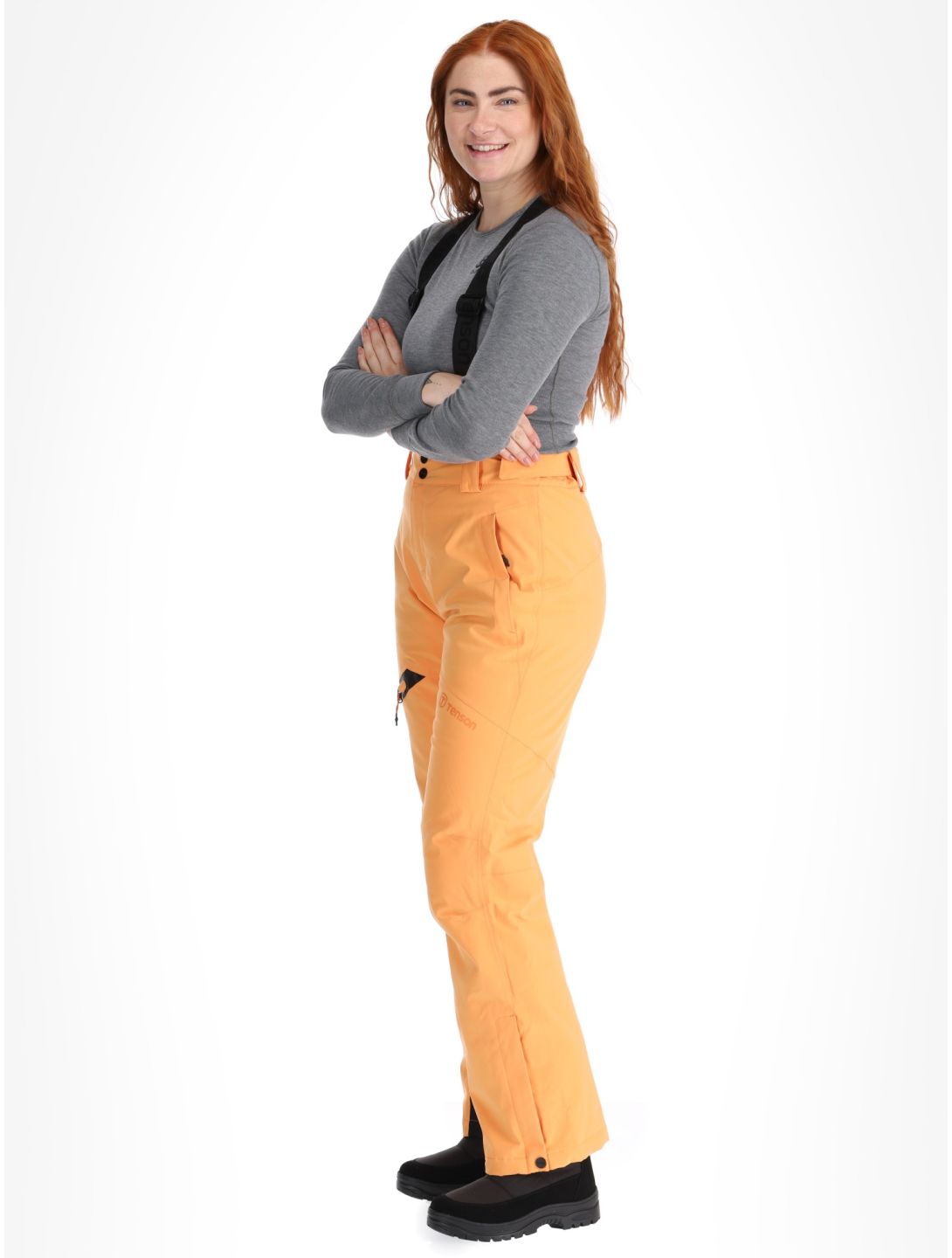 Tenson, Core Ski pantalones de esquí mujeres Apricot Crush naranja 